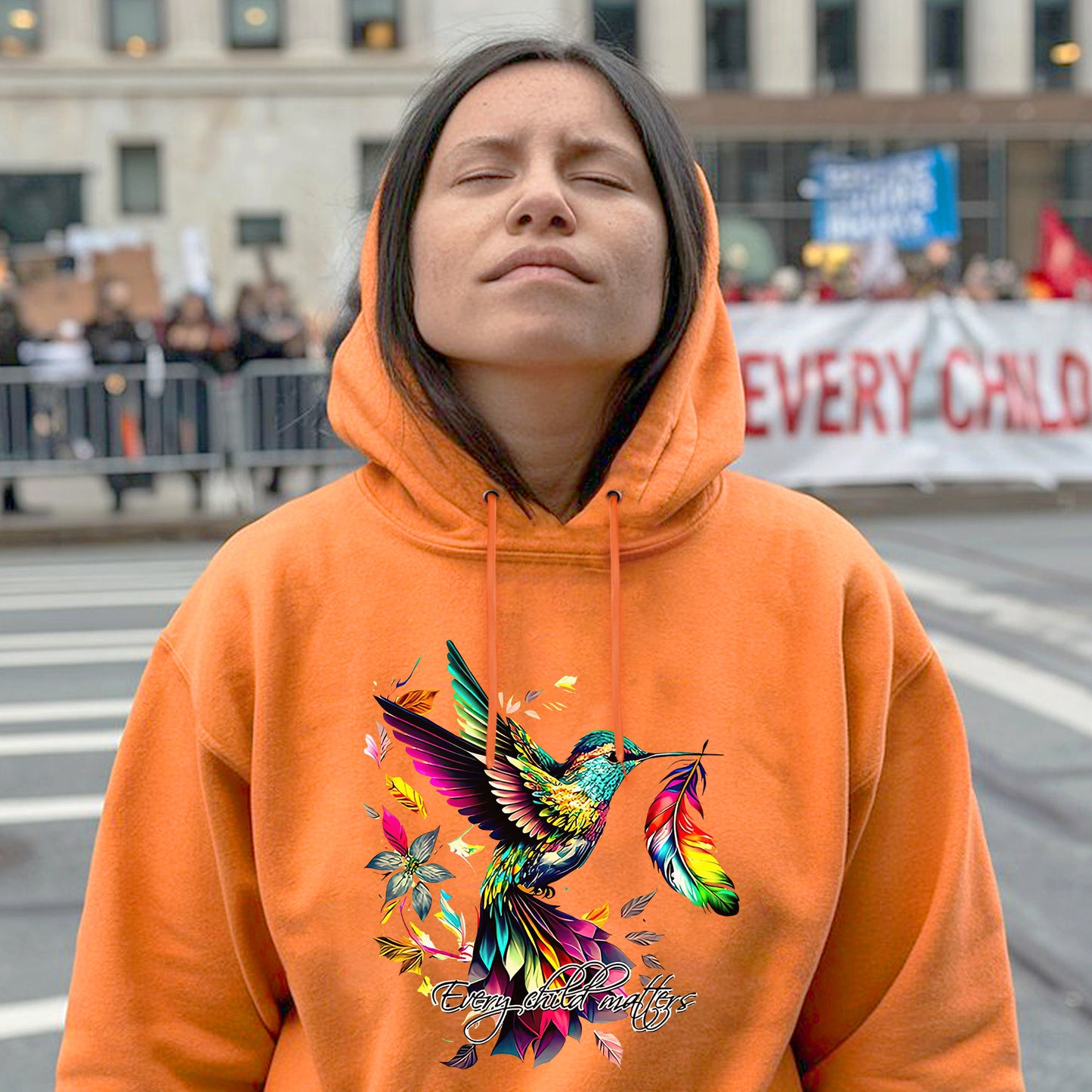 Every Child Matters Hummingbird Feather For Orange Shirt Day Unisex T-Shirt/Hoodie/Sweatshirt 173