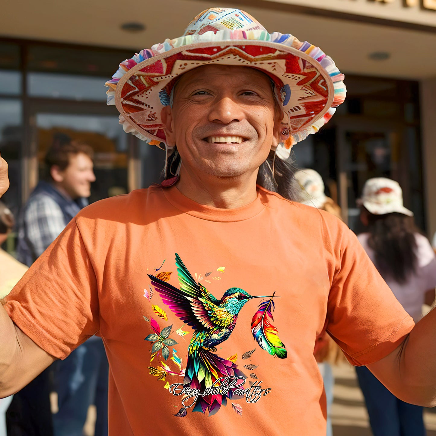 Every Child Matters Hummingbird Feather For Orange Shirt Day Unisex T-Shirt/Hoodie/Sweatshirt 173