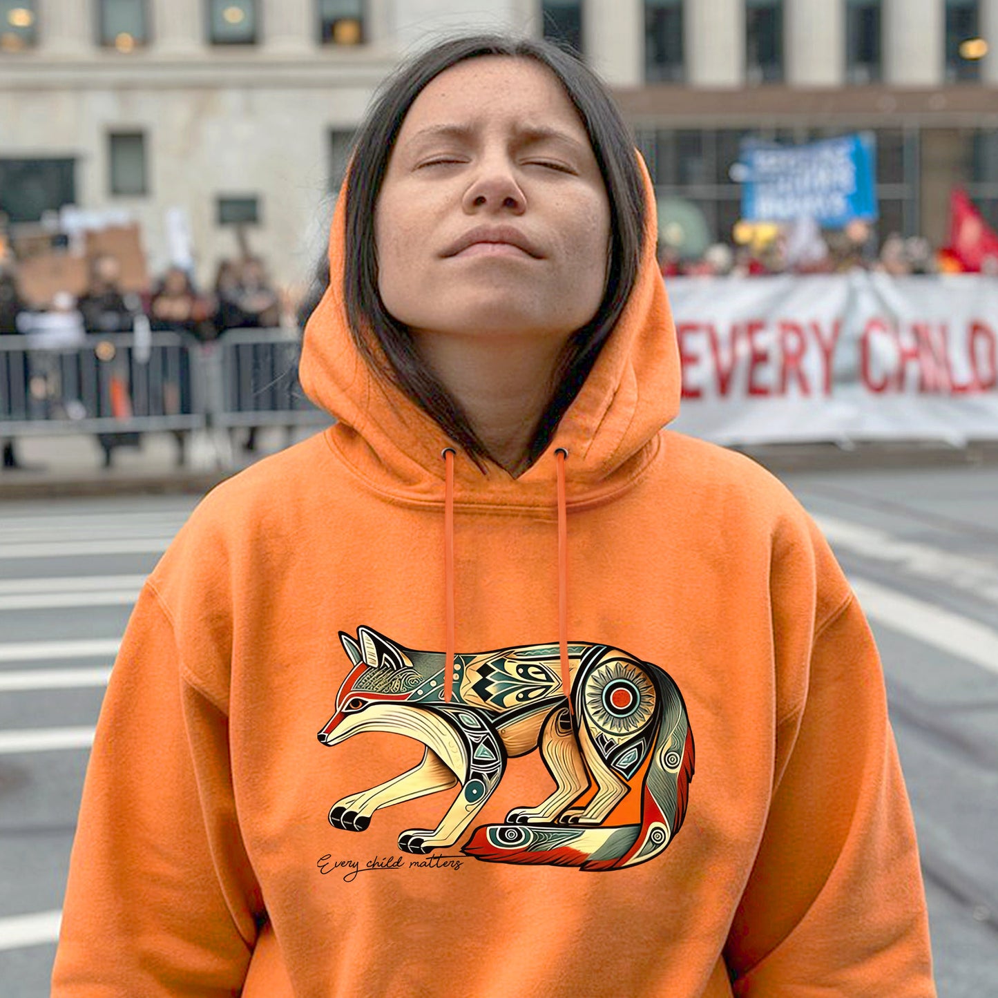 Every Child Matters Spirit Fox For Orange Shirt Day Unisex T-Shirt/Hoodie/Sweatshirt 174