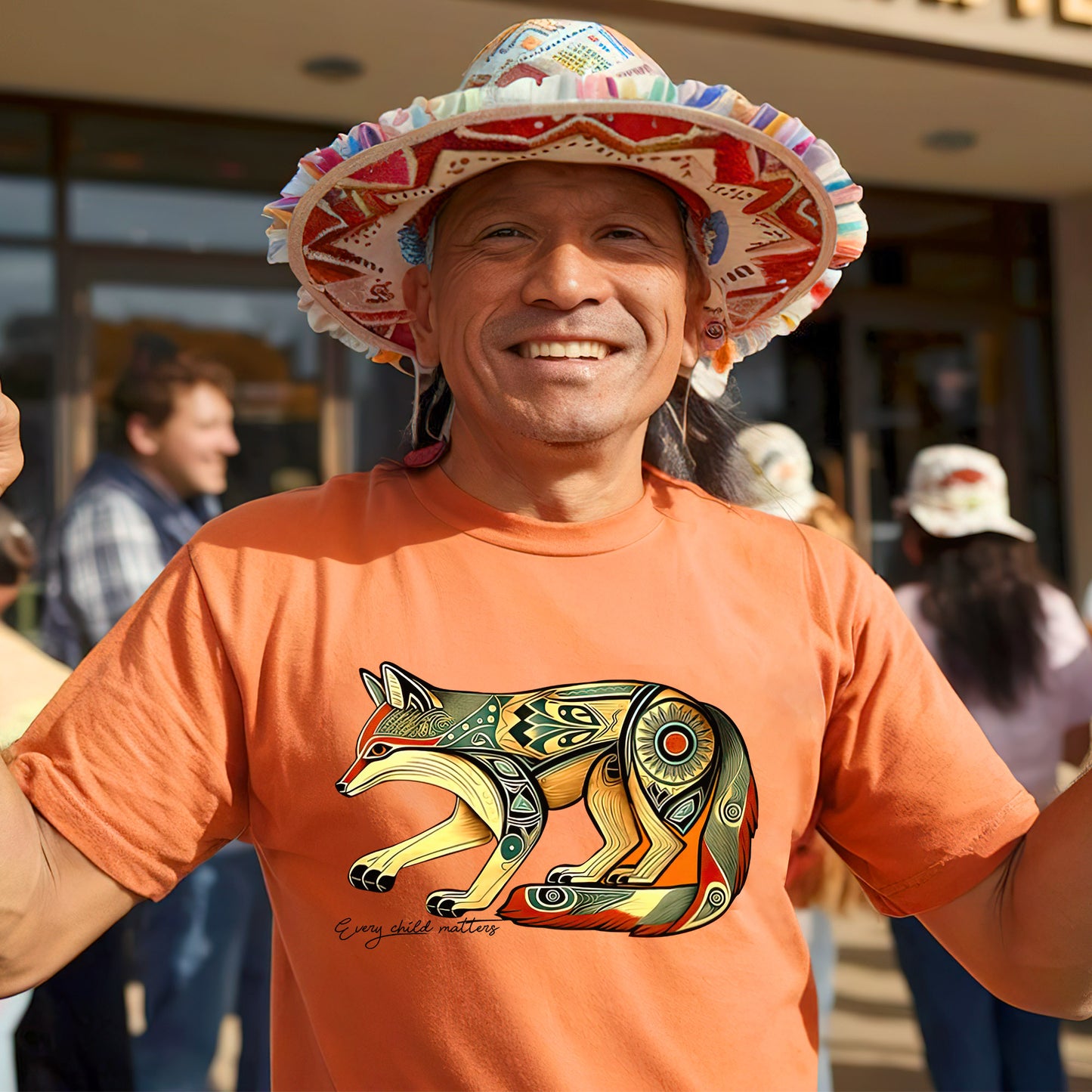 Every Child Matters Native Fox Totem Native American Unisex T-Shirt/Hoodie/Sweatshirt 174