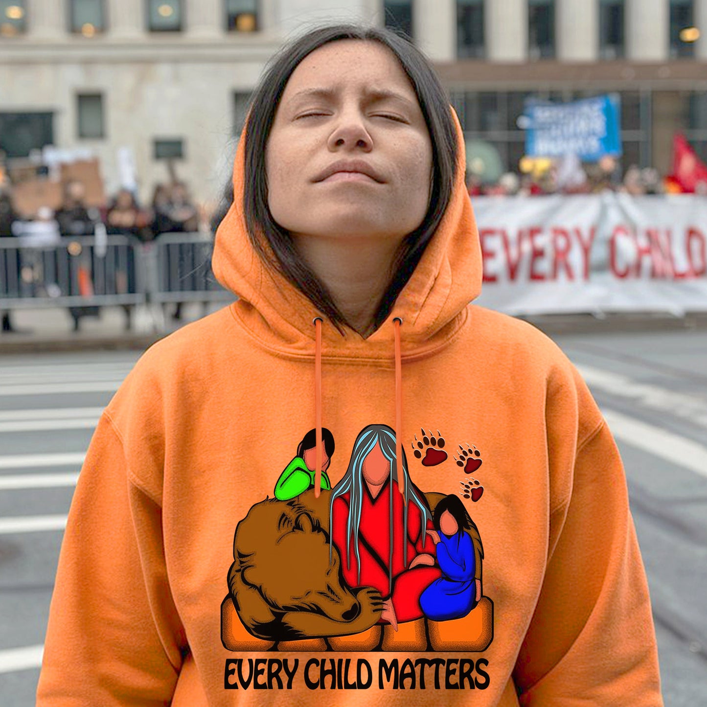 Every Child Matters Family Bear Spirit For Orange Shirt Day Unisex T-Shirt/Hoodie/Sweatshirt 175