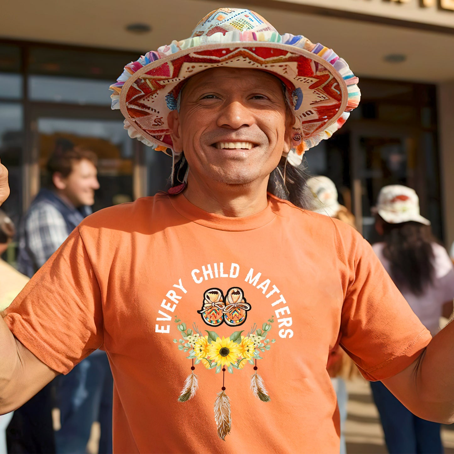 Every Child Matters Moccasins Sunflower For Orange Shirt Day Unisex T-Shirt/Hoodie/Sweatshirt 177