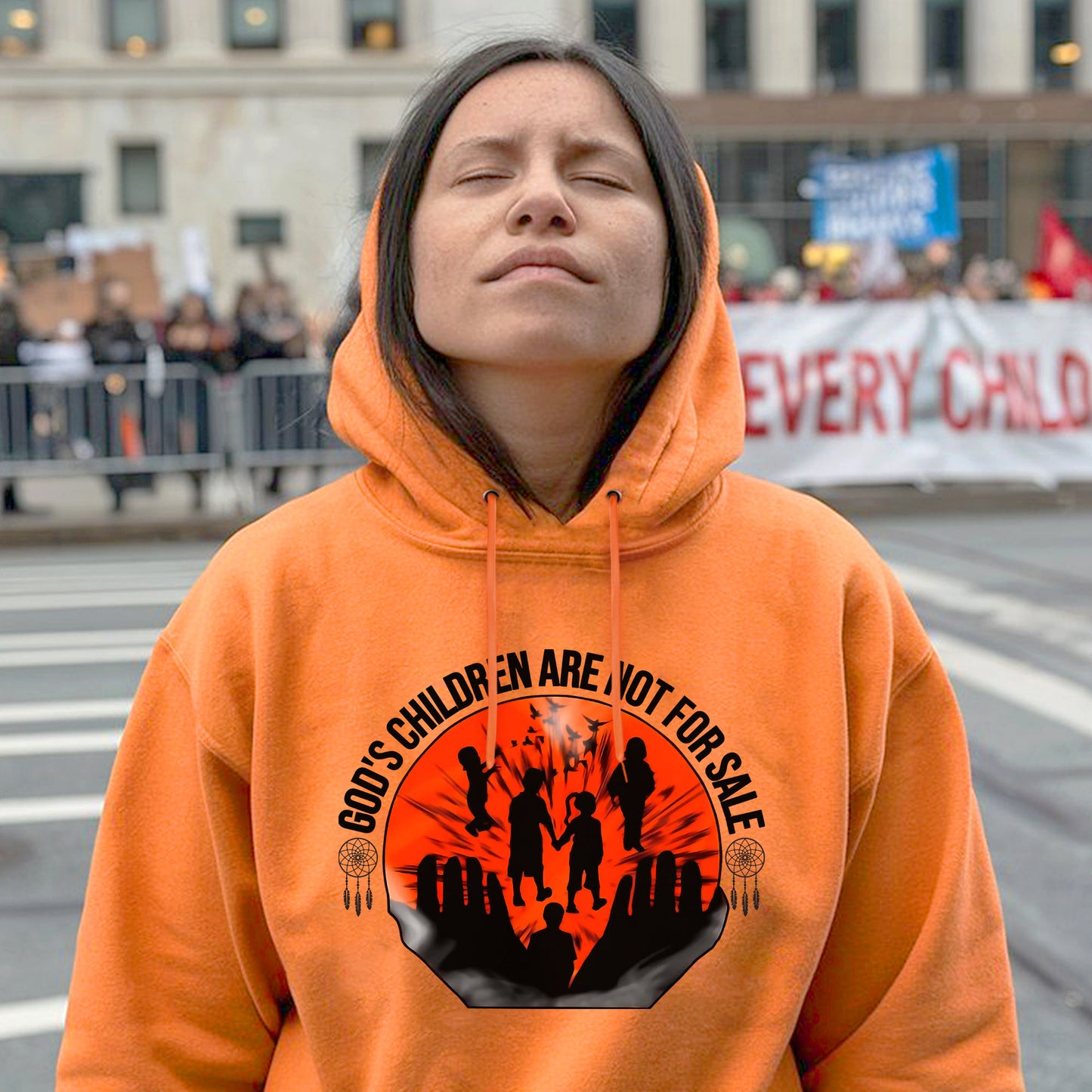 Sacred Children Raise Your Voice For Justice For Orange Shirt Day Unisex T-Shirt/Hoodie/Sweatshirt 178