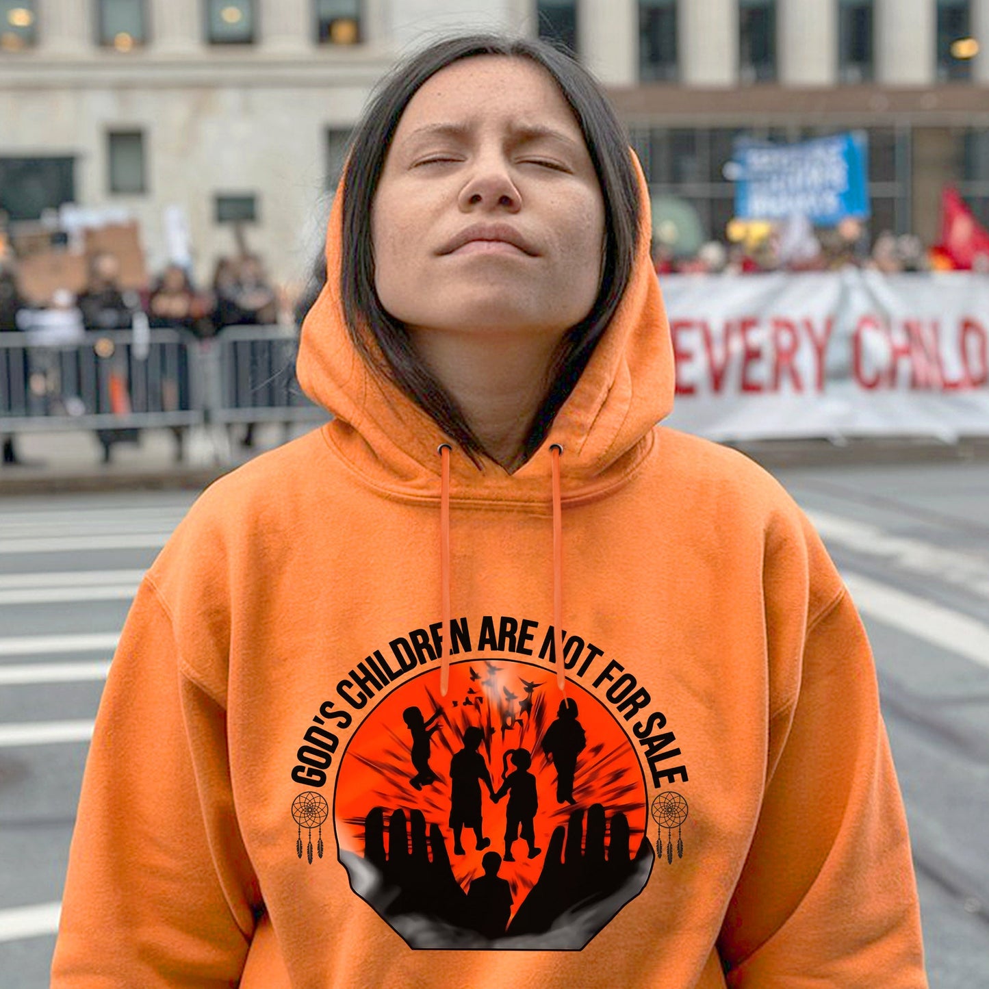 Every Child Matters Youth in Good Hands Native American Unisex T-shirt/Hoodie/Sweatshirt 178