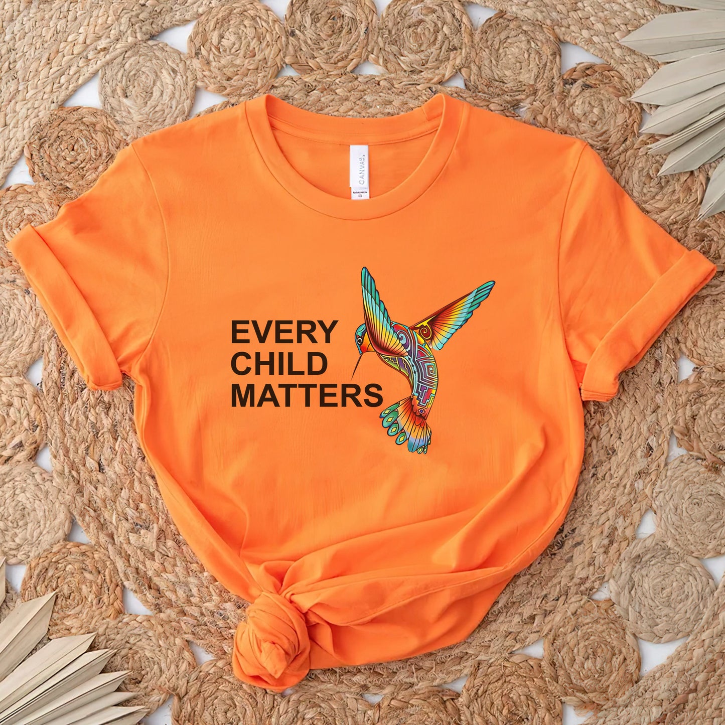 Every Child Matters Tribal Hummingbird For Orange Shirt Day Unisex T-Shirt/Hoodie/Sweatshirt 180