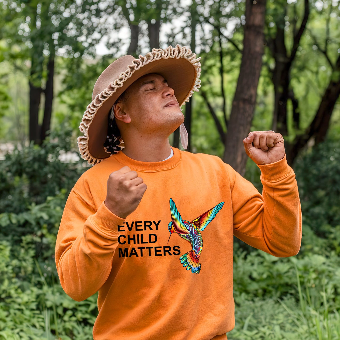 Every Child Matters Tribal Hummingbird For Orange Shirt Day Unisex T-Shirt/Hoodie/Sweatshirt 180