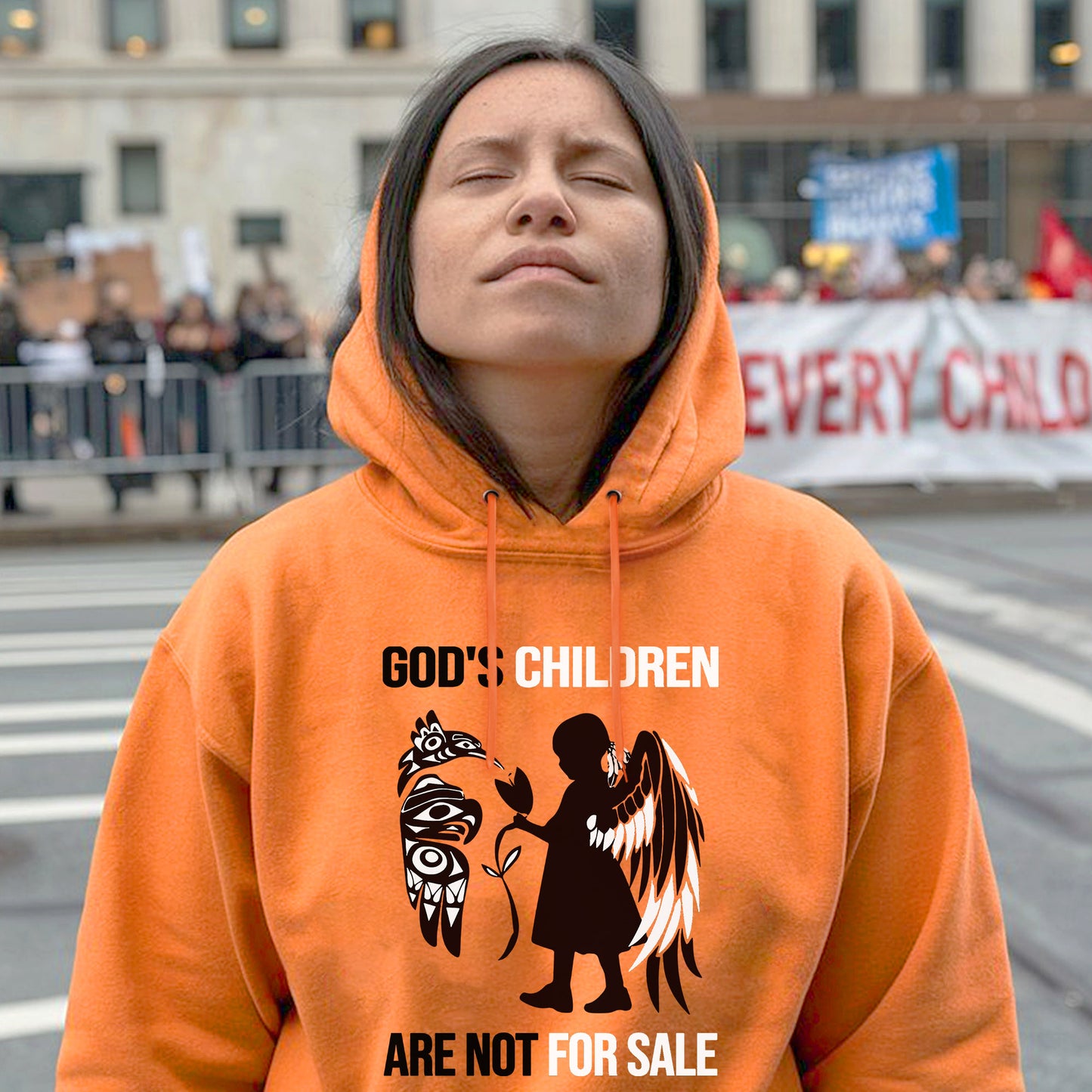 Sacred Children Tee Stand Against Trafficking For Orange Shirt Day Unisex T-Shirt/Hoodie/Sweatshirt 184