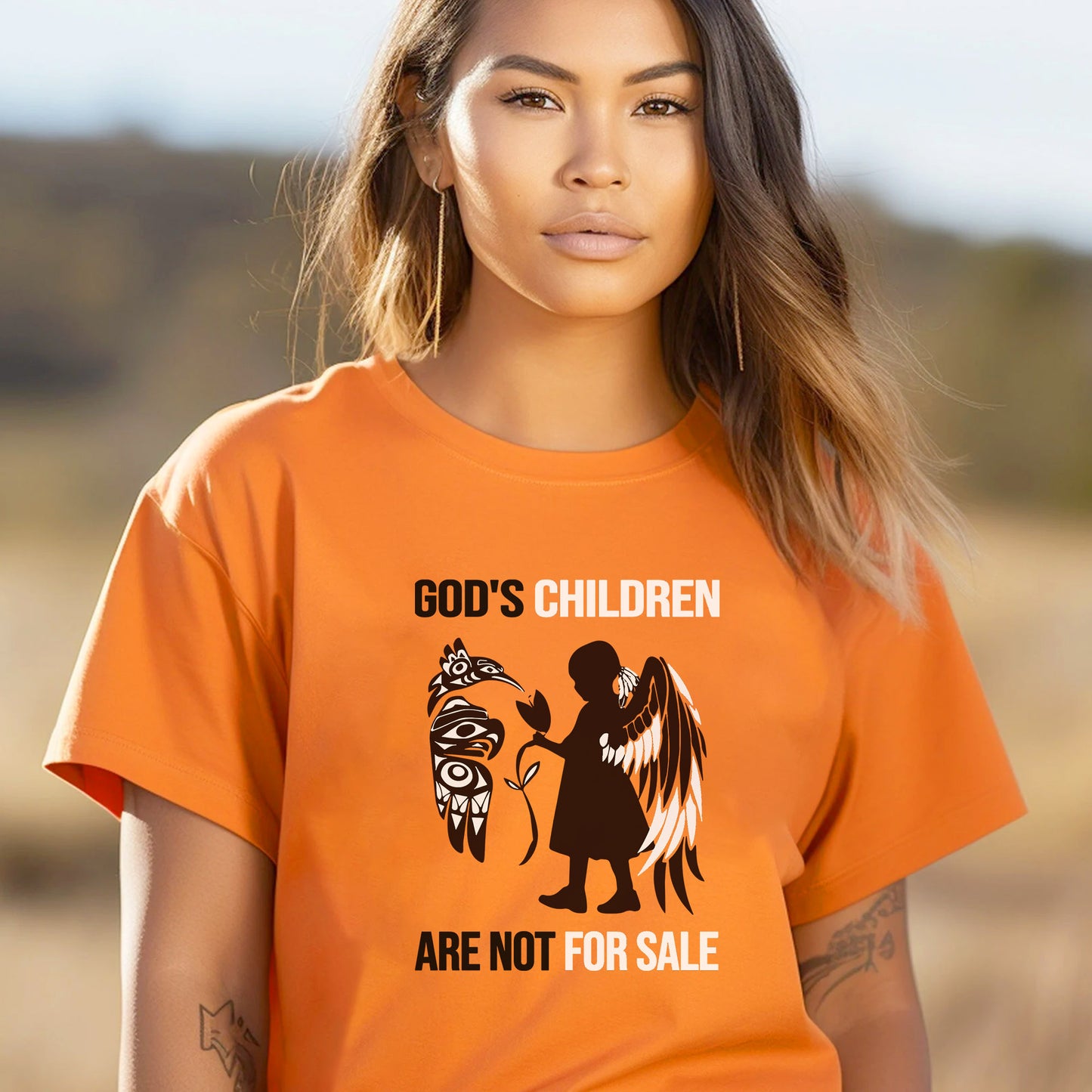 Sacred Children Tee Stand Against Trafficking For Orange Shirt Day Unisex T-Shirt/Hoodie/Sweatshirt 184