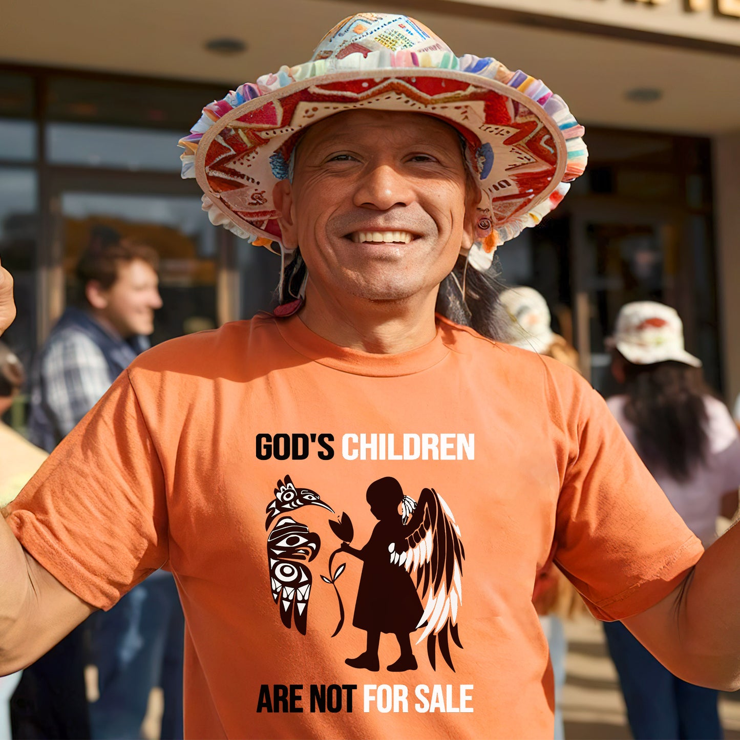 Sacred Children Tee Stand Against Trafficking For Orange Shirt Day Unisex T-Shirt/Hoodie/Sweatshirt 184