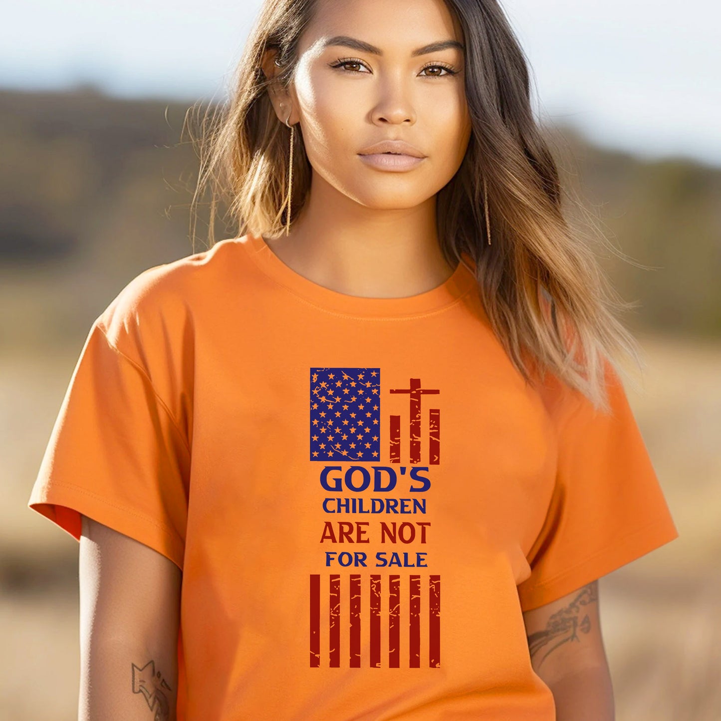 Faith Freedom Tee Stop Child Trafficking For Orange Shirt Day Unisex T-Shirt/Hoodie/Sweatshirt 185