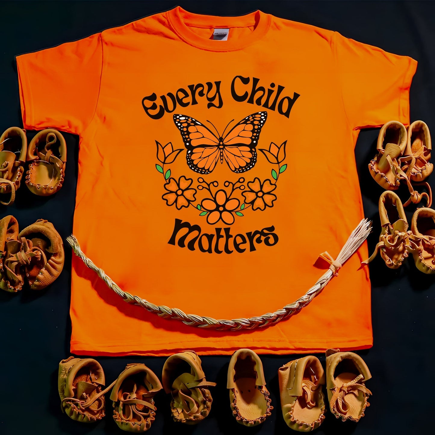Every Child Matters Native Orange Butterfly Native American Unisex T-Shirt/Hoodie/Sweatshirt 187