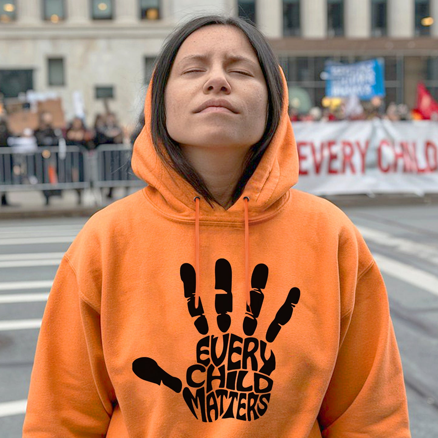 Every Child Matters Handprint Typography For Orange Shirt Day Unisex T-Shirt/Hoodie/Sweatshirt 190