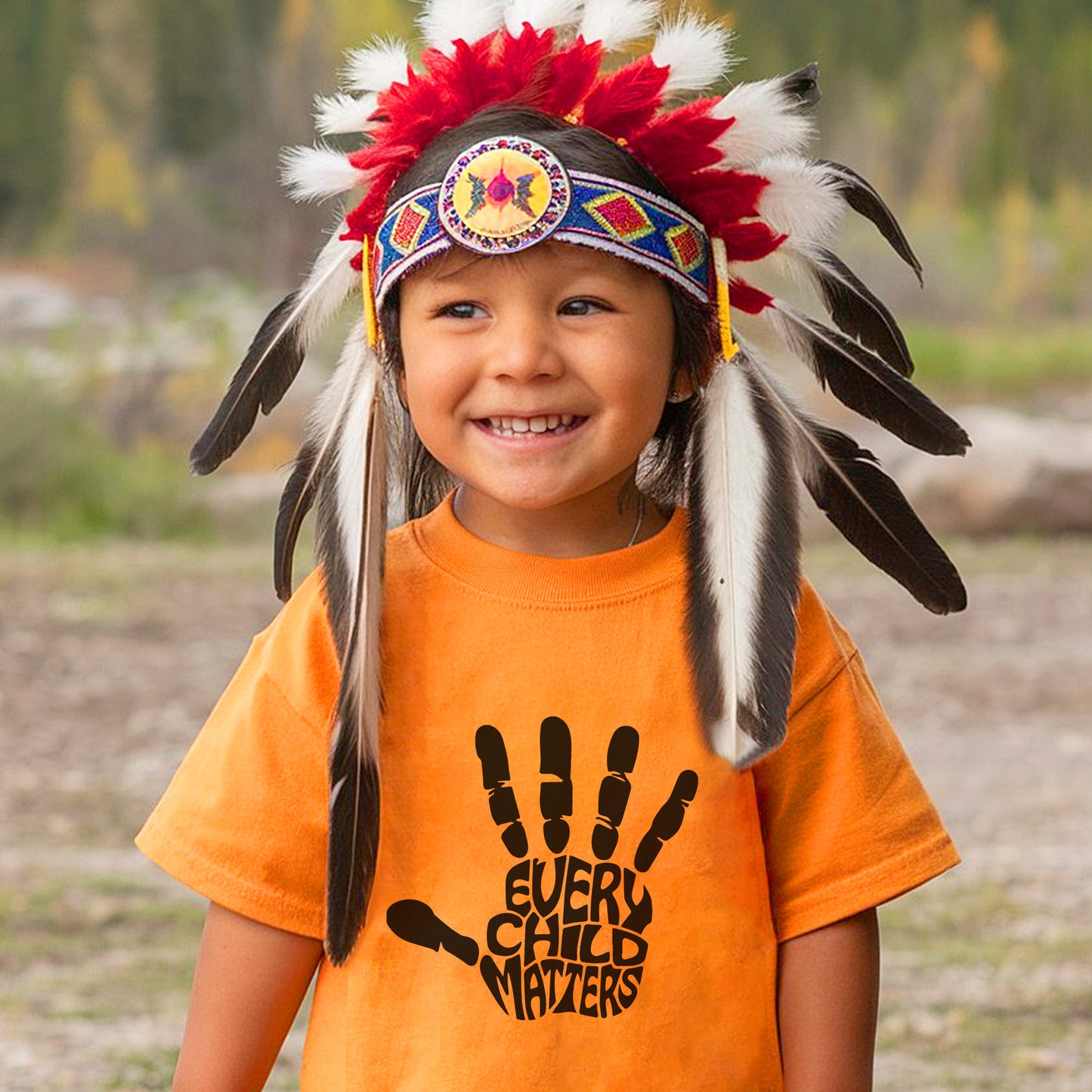 Every Child Matters Handprint Typography For Orange Shirt Day Unisex T-Shirt/Hoodie/Sweatshirt 190