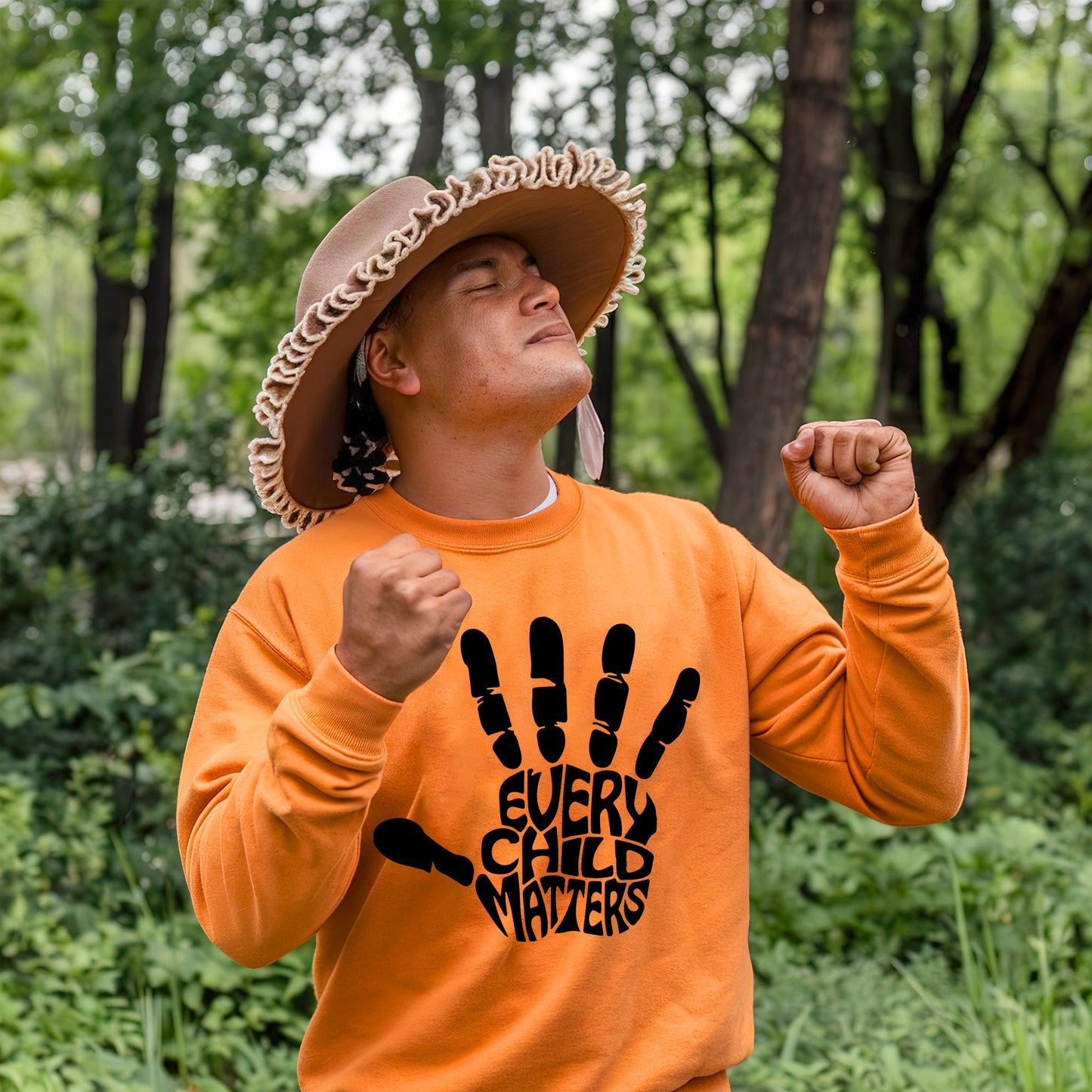 Every Child Matters Handprint Typography For Orange Shirt Day Unisex T-Shirt/Hoodie/Sweatshirt 190