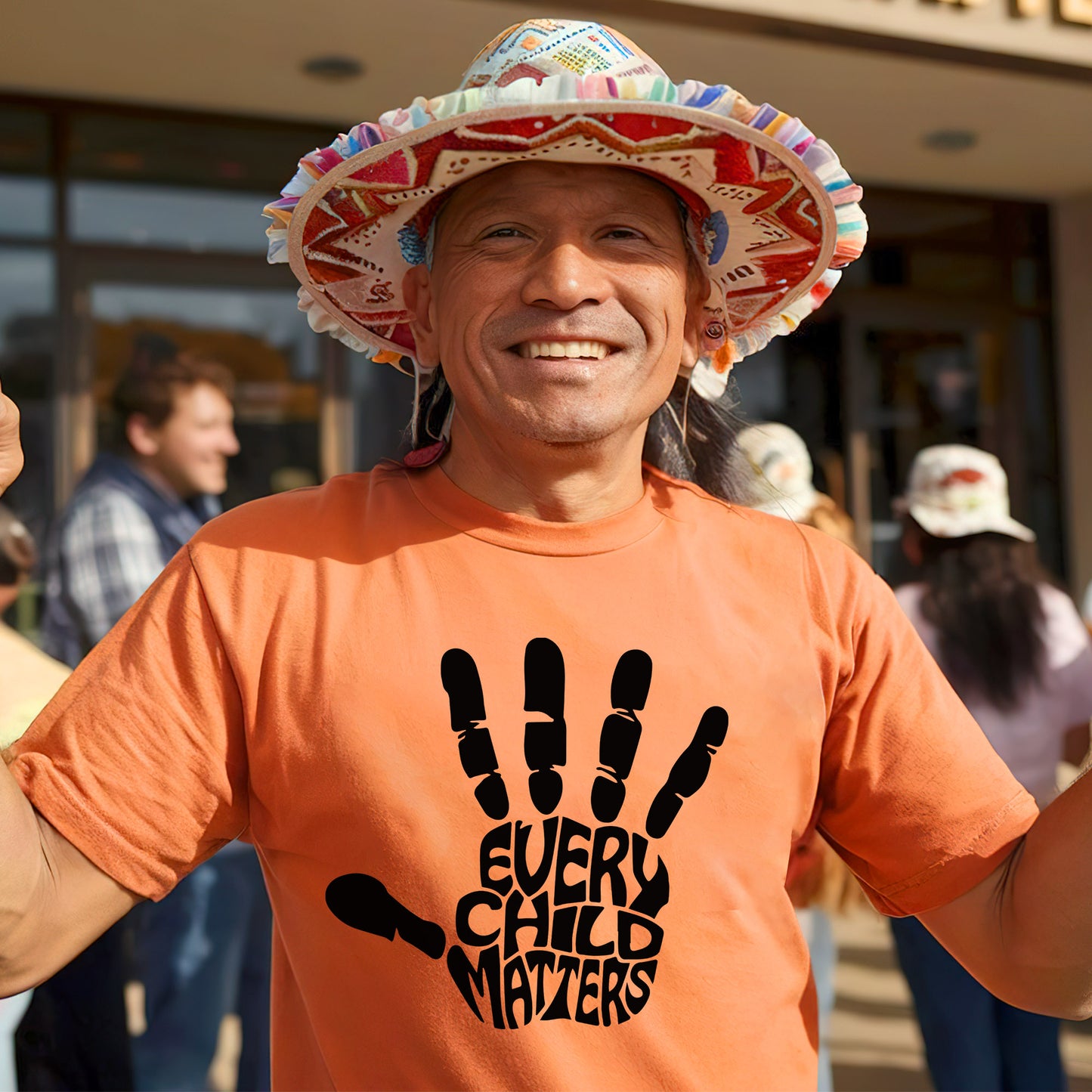 Every Child Matters Handprint Typography For Orange Shirt Day Unisex T-Shirt/Hoodie/Sweatshirt 190