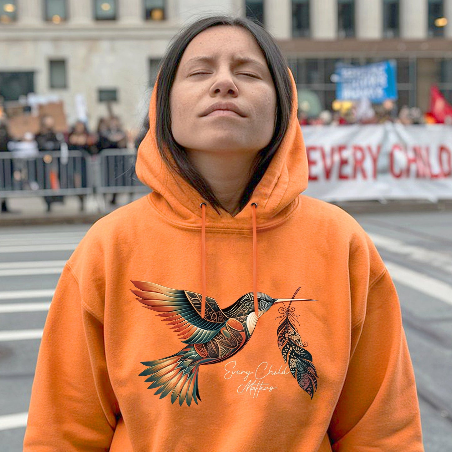Every Child Matters Hummingbird Feather Native American Unisex T-shirt/Hoodie/Sweatshirt 191