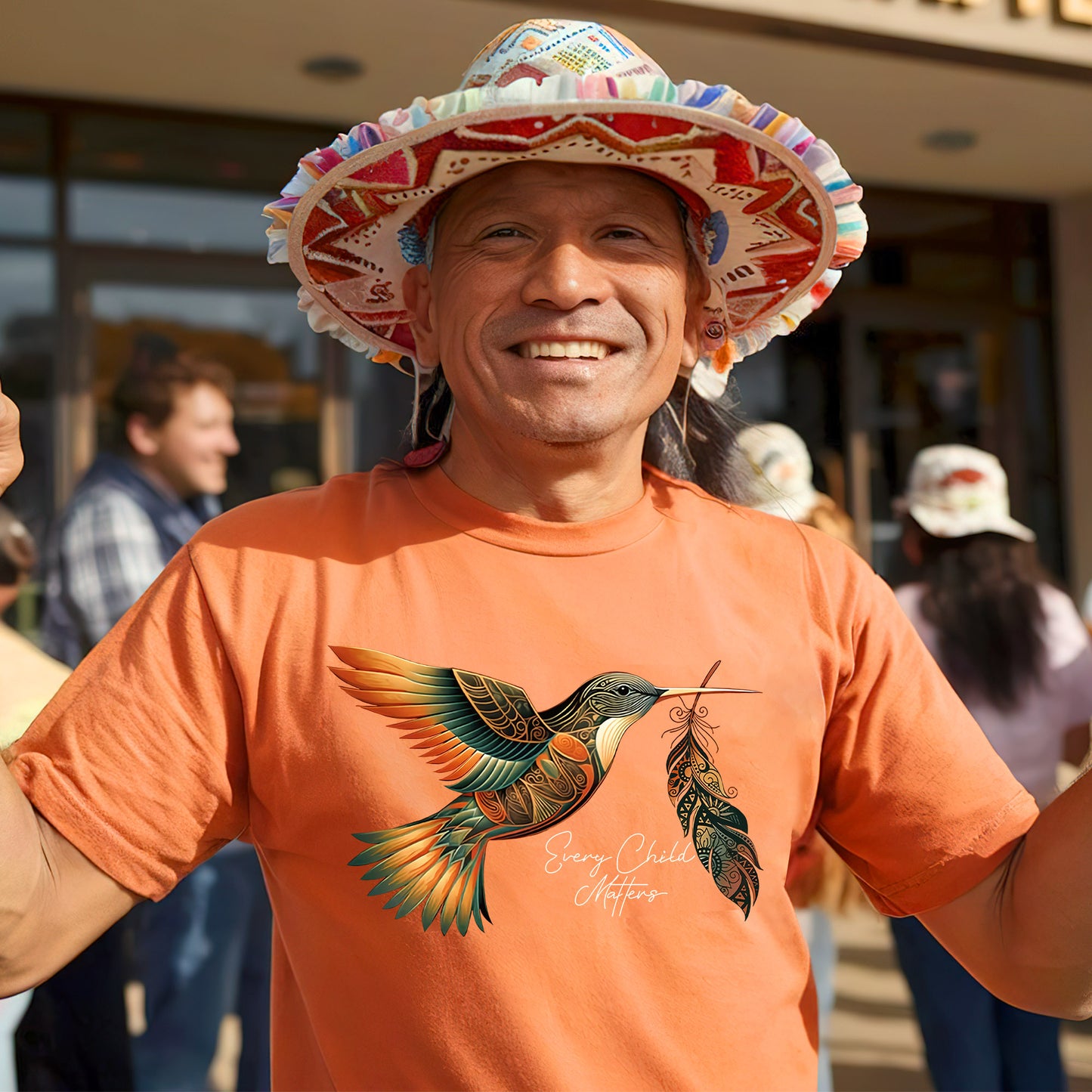 Every Child Matters Hummingbird Feather Native American Unisex T-Shirt/Hoodie/Sweatshirt 191