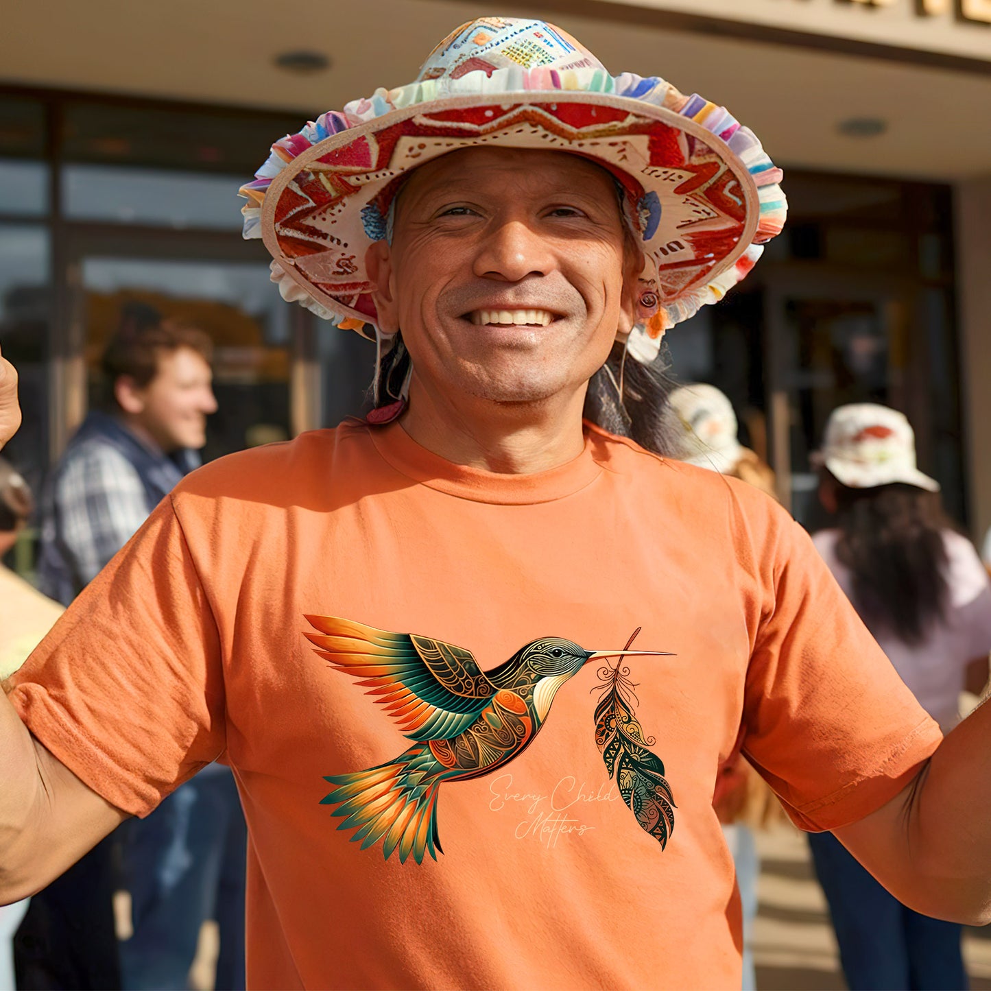 Every Child Matters Sacred Hummingbird For Orange Shirt Day Unisex T-Shirt/Hoodie/Sweatshirt 191
