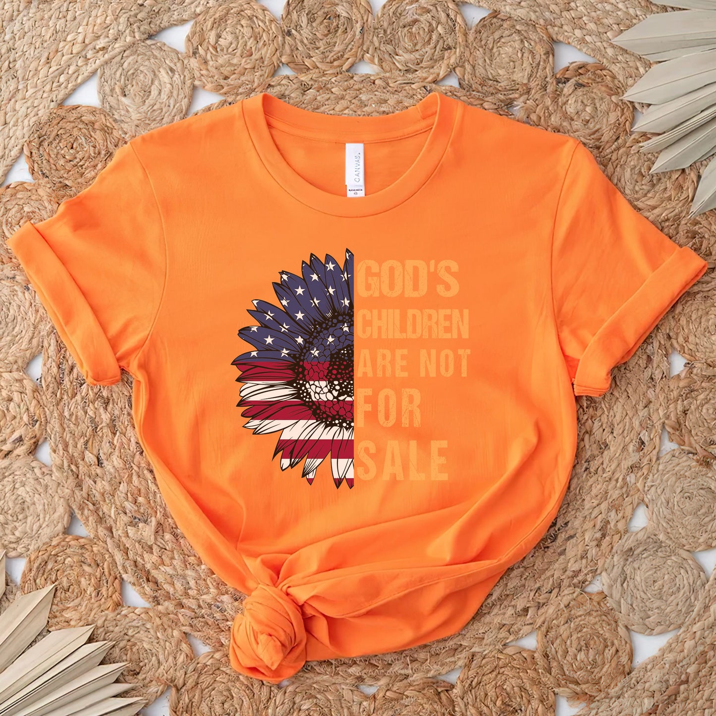 Faith Freedom Tee Half Flag Full Message For Orange Shirt Day Unisex T-Shirt/Hoodie/Sweatshirt 195