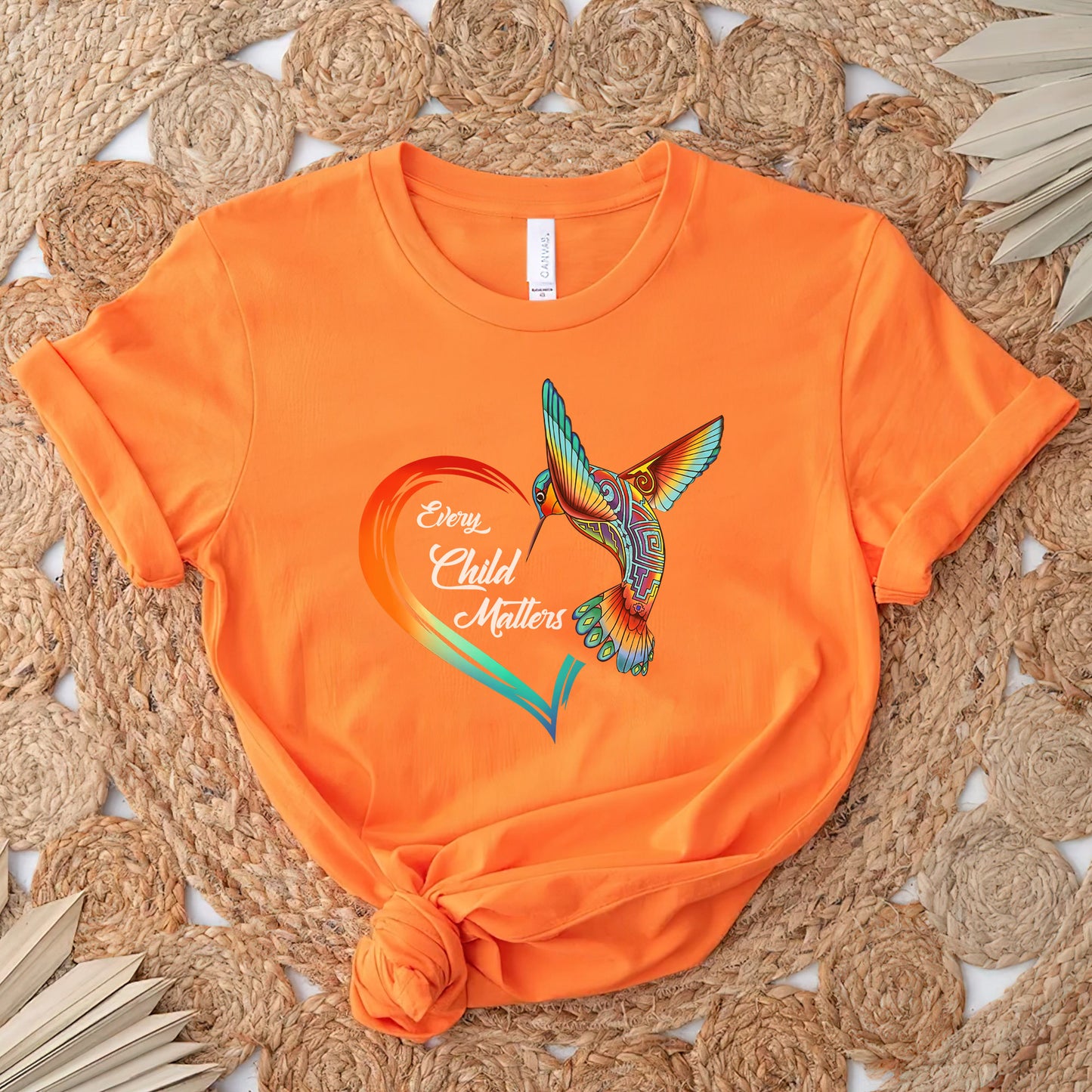 Every Child Matters Hummingbird Heart For Orange Shirt Day Unisex T-Shirt/Hoodie/Sweatshirt 197