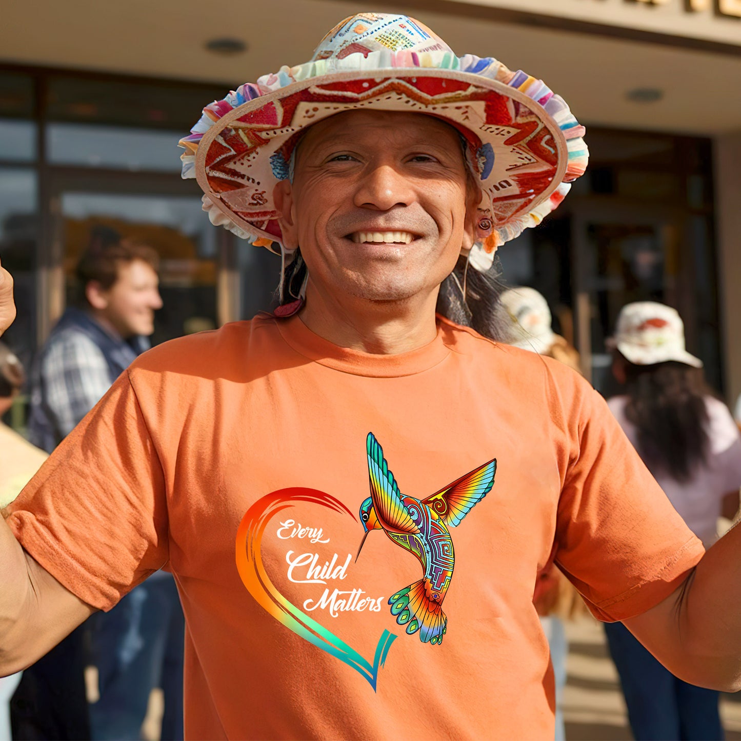 Every Child Matters Hummingbird Heart For Orange Shirt Day Unisex T-Shirt/Hoodie/Sweatshirt 197