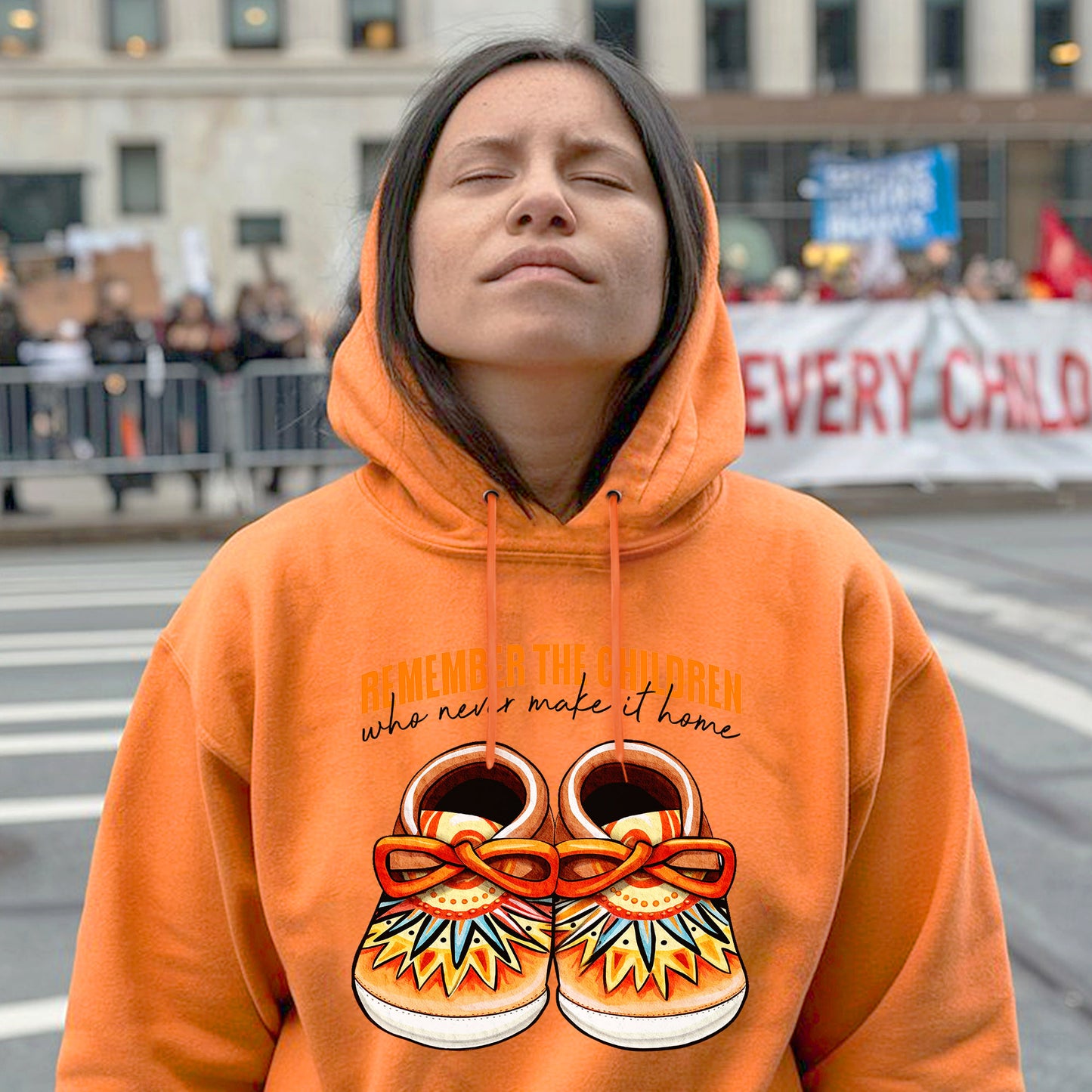 Remember the Children Orange Moccasins For Orange Shirt Day Unisex T-Shirt/Hoodie/Sweatshirt 201