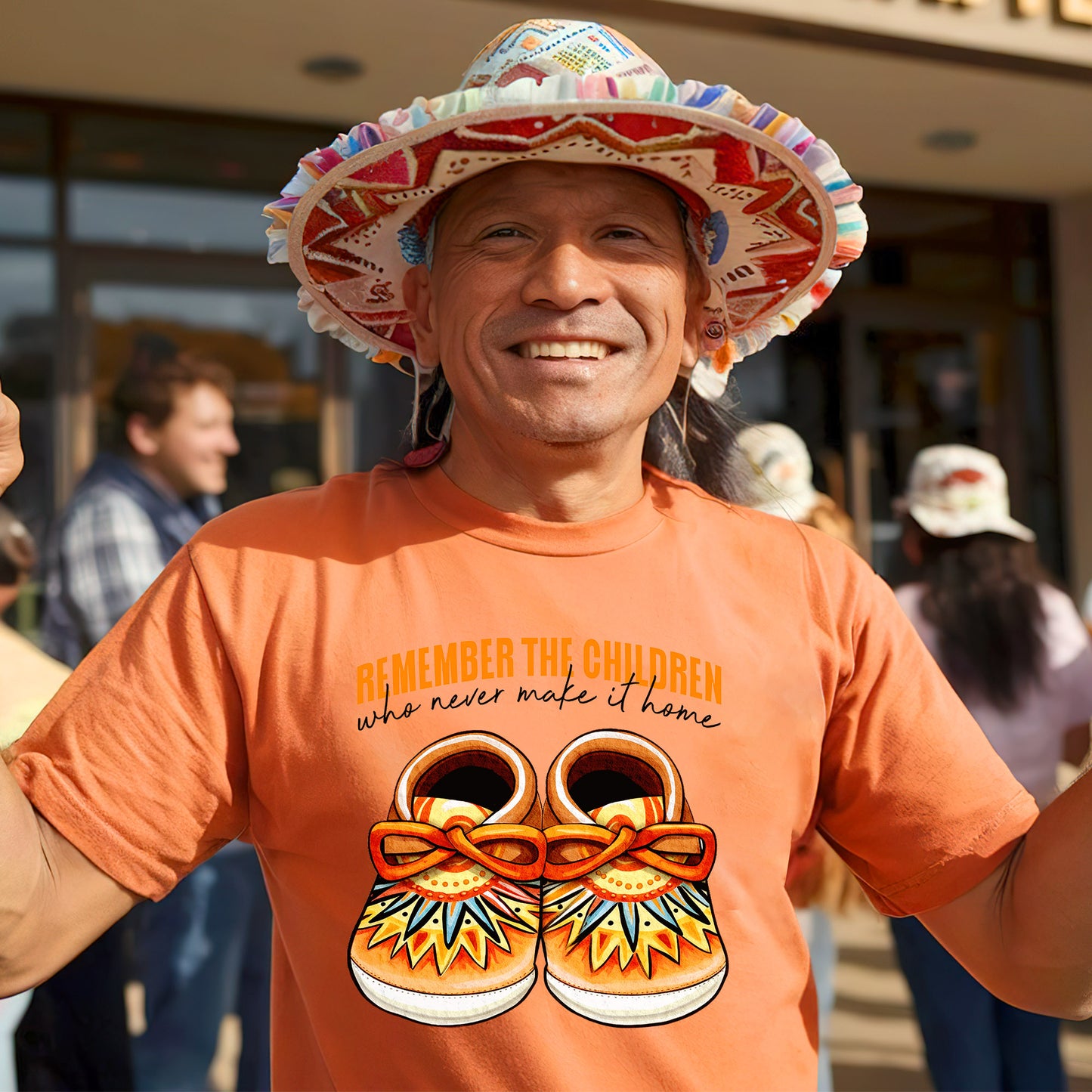Remember the Children Orange Moccasins For Orange Shirt Day Unisex T-Shirt/Hoodie/Sweatshirt 201