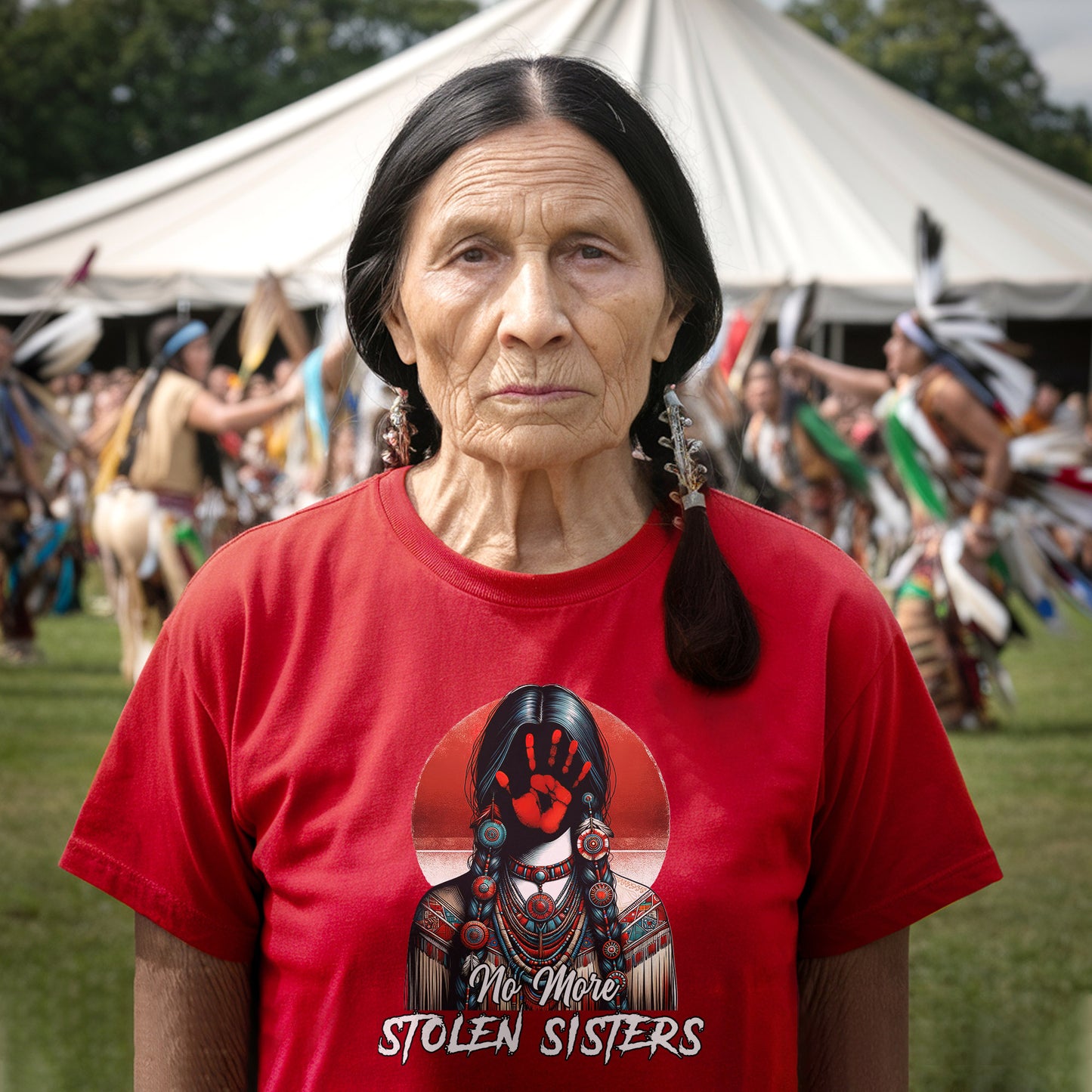 MMIW No More Stolen Sisters No Face Unisex T-Shirt/T-Shirt V-Neck/Hoodie/Sweatshirt