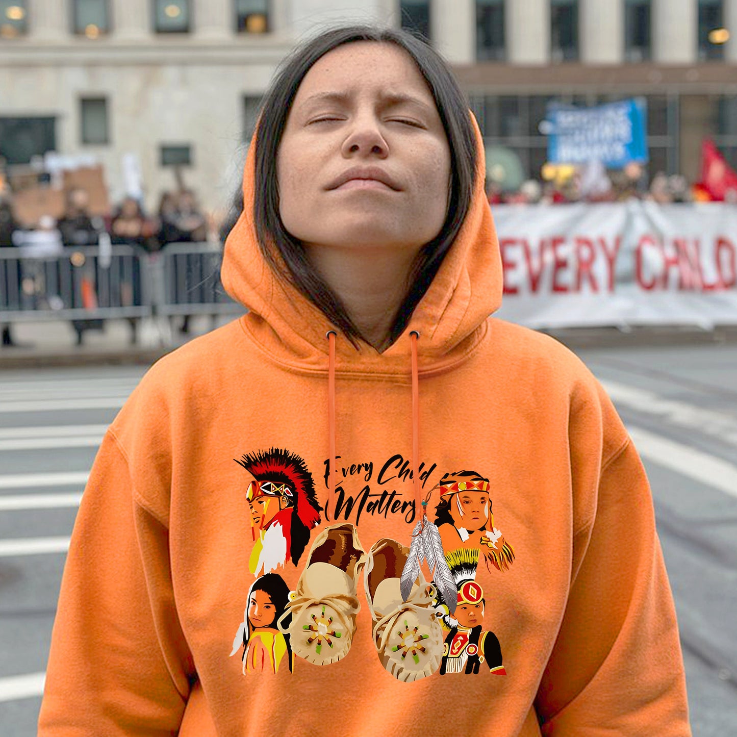 Every Child Matters Indigenous Youth Tribute For Orange Shirt Day Unisex T-Shirt/Hoodie/Sweatshirt 214