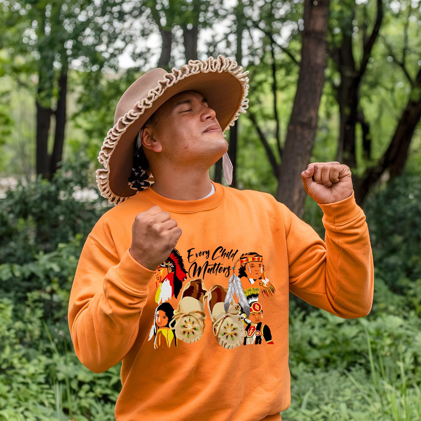 Every Child Matters Indigenous Youth Tribute For Orange Shirt Day Unisex T-Shirt/Hoodie/Sweatshirt 214