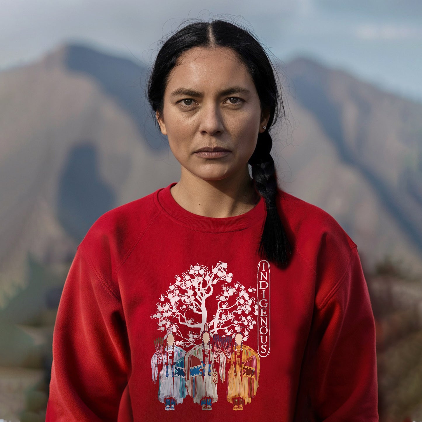 MMIW Awareness I Wear Red For My Sisters Unisex T-Shirt/T-Shirt V-Neck/Hoodie/Sweatshirt