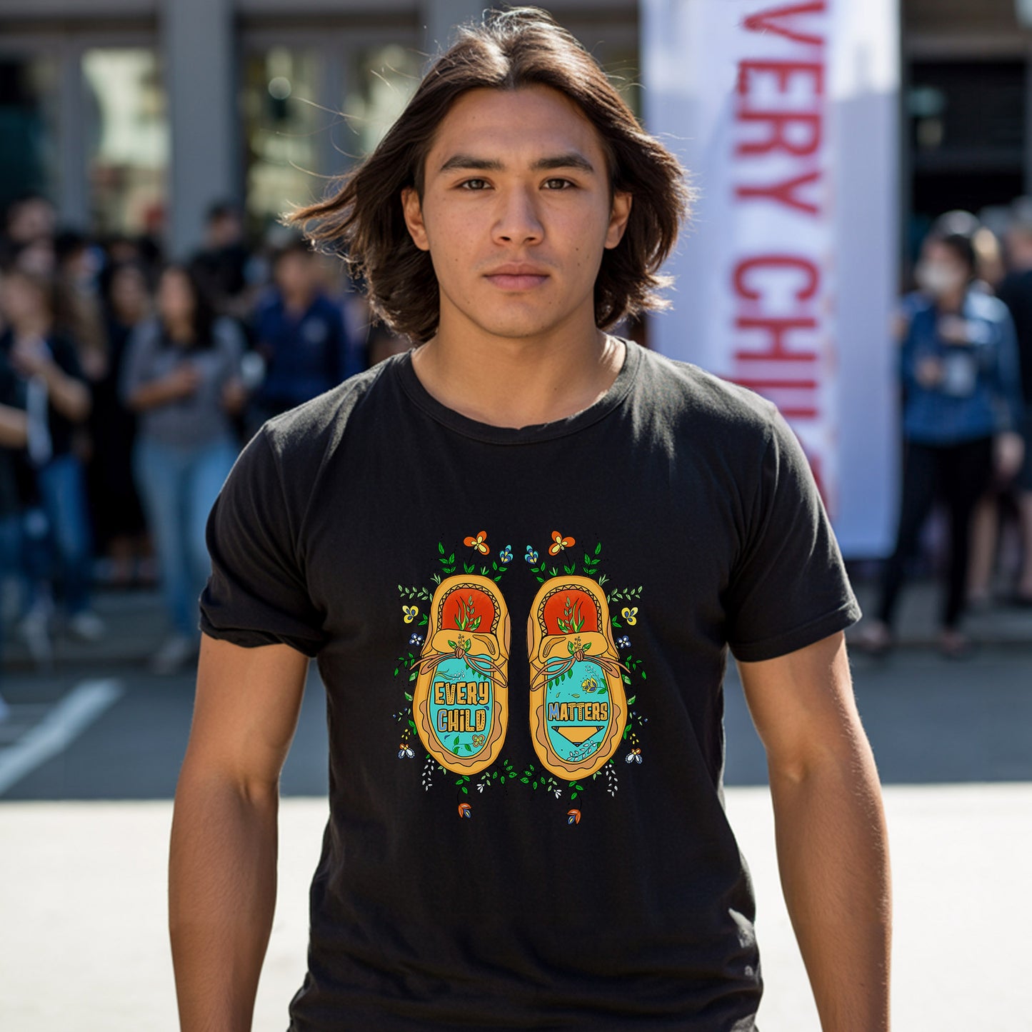 Every Child Matters Floral Moccasins For Orange Shirt Day Unisex T-Shirt/Hoodie/Sweatshirt 218