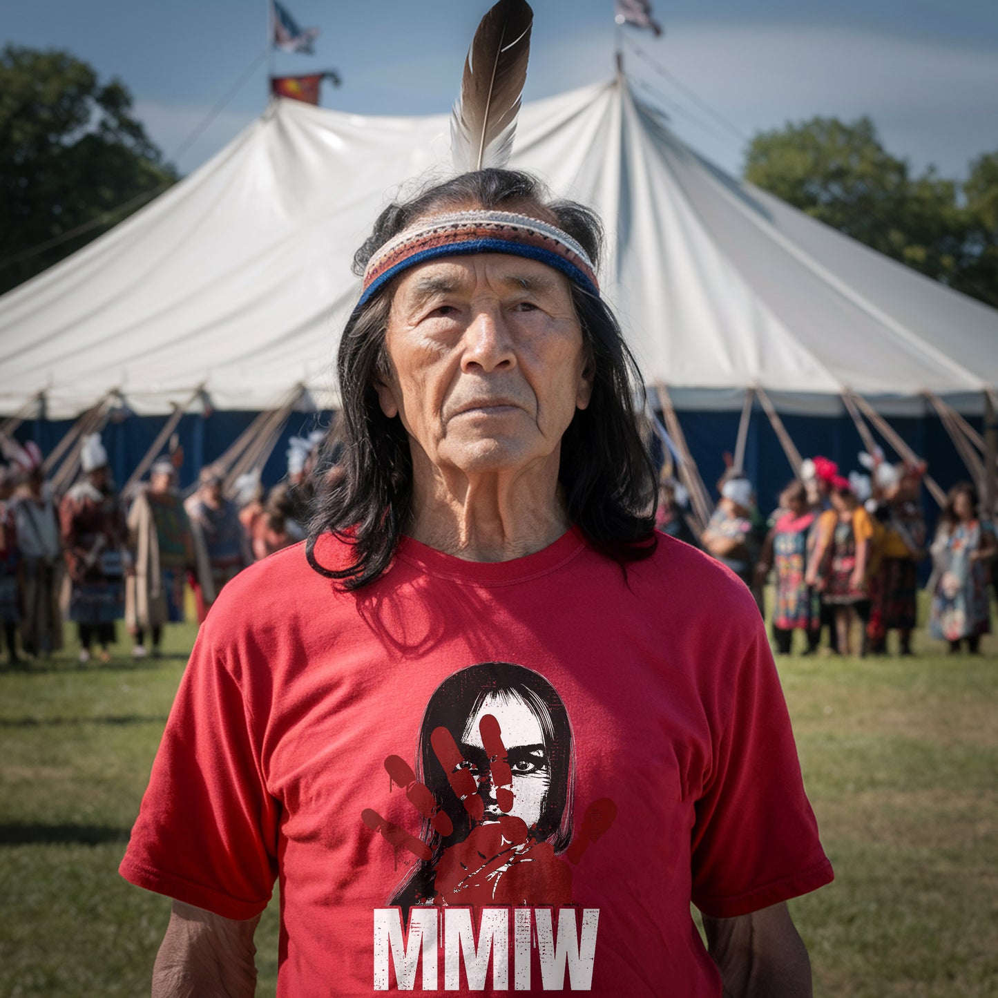 MMIW Awareness Stolen Sisters Red Hand Ind Unisex T-Shirt/T-Shirt V-Neck/Hoodie/Sweatshirt