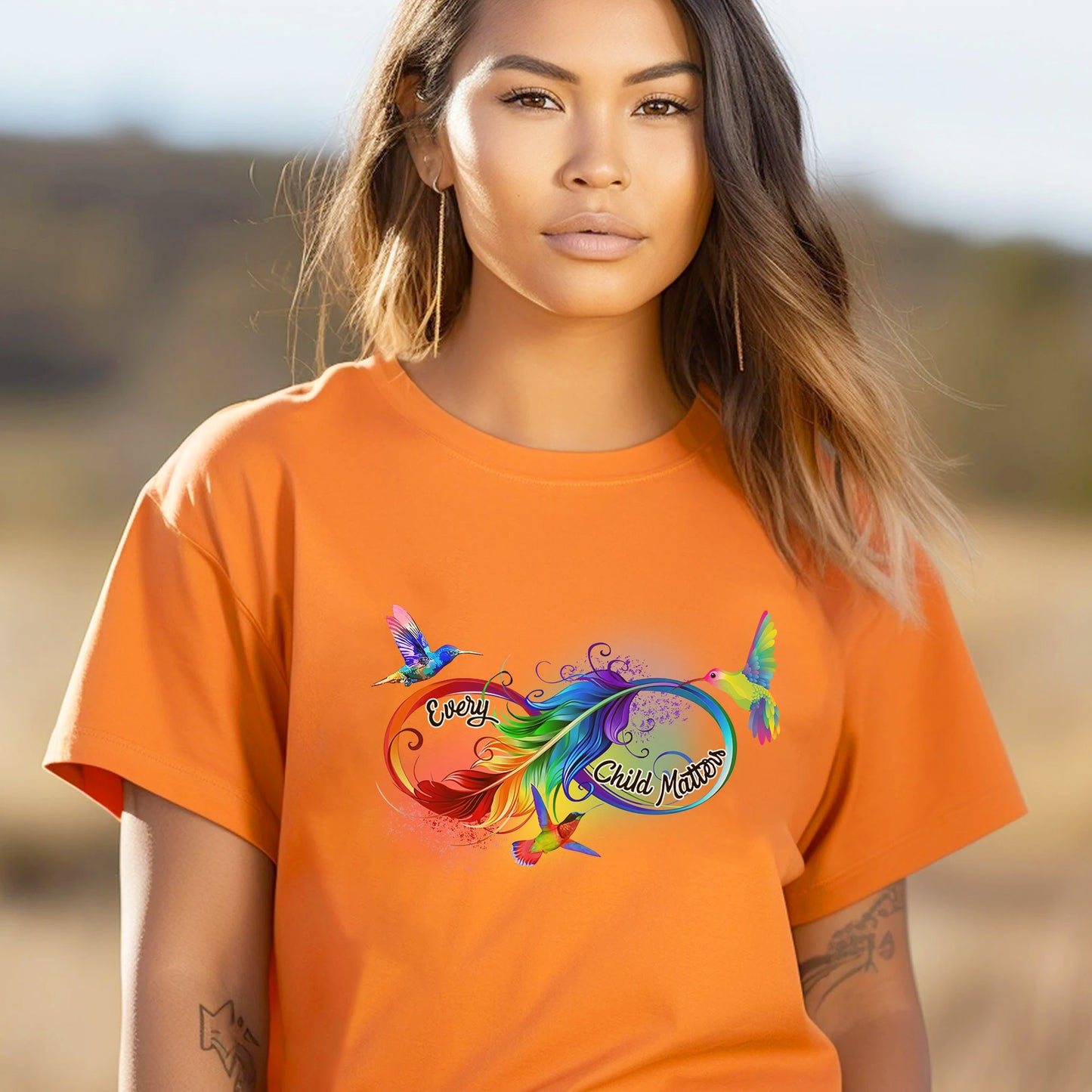 Every Child Matters Shirt Spirit Feather Birds Edition For Orange Shirt Day Unisex T-Shirt/Hoodie/Sweatshirt 229