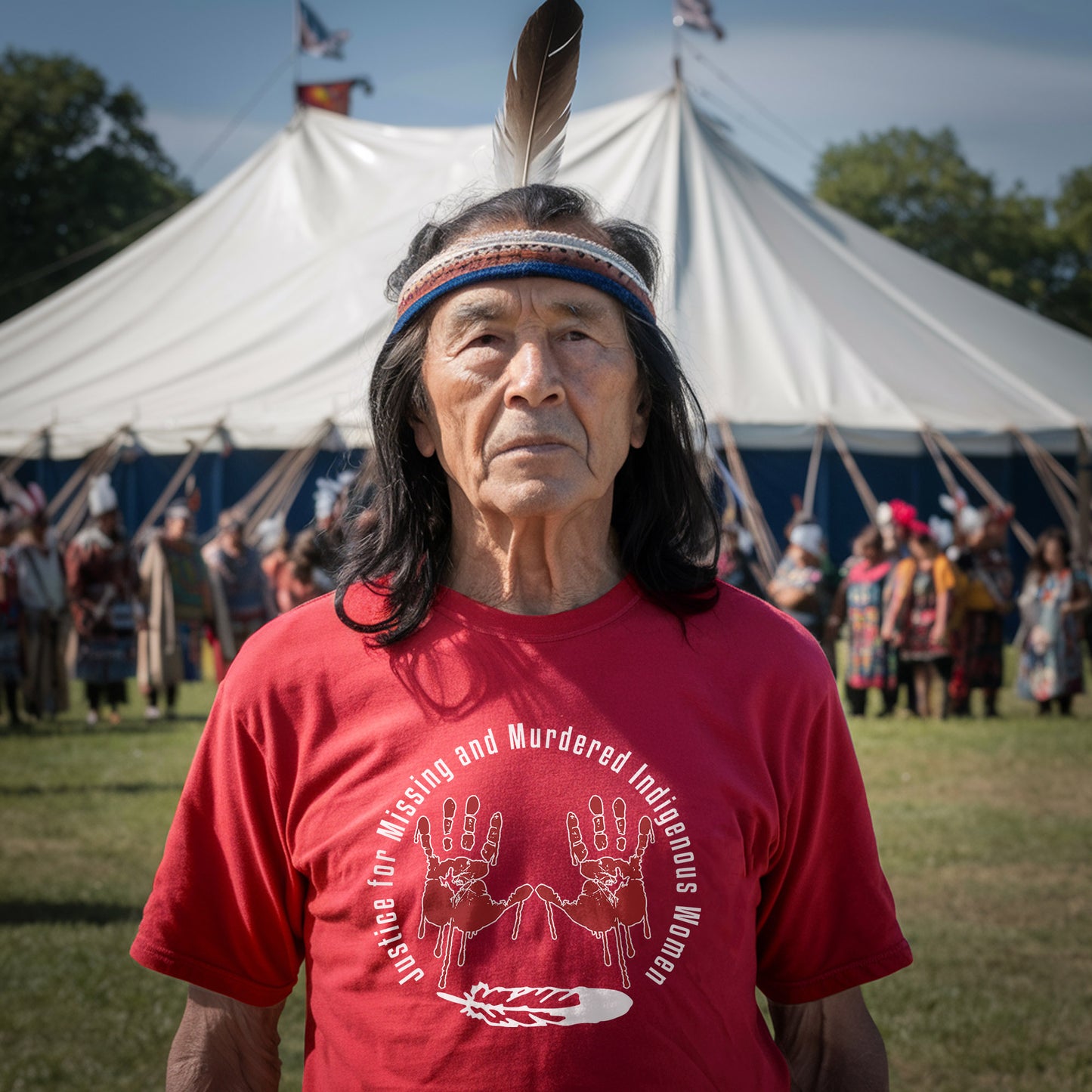 MMIW Awareness Justice For MMIW Red Hands Unisex T-Shirt/T-Shirt V-Neck/Hoodie/Sweatshirt