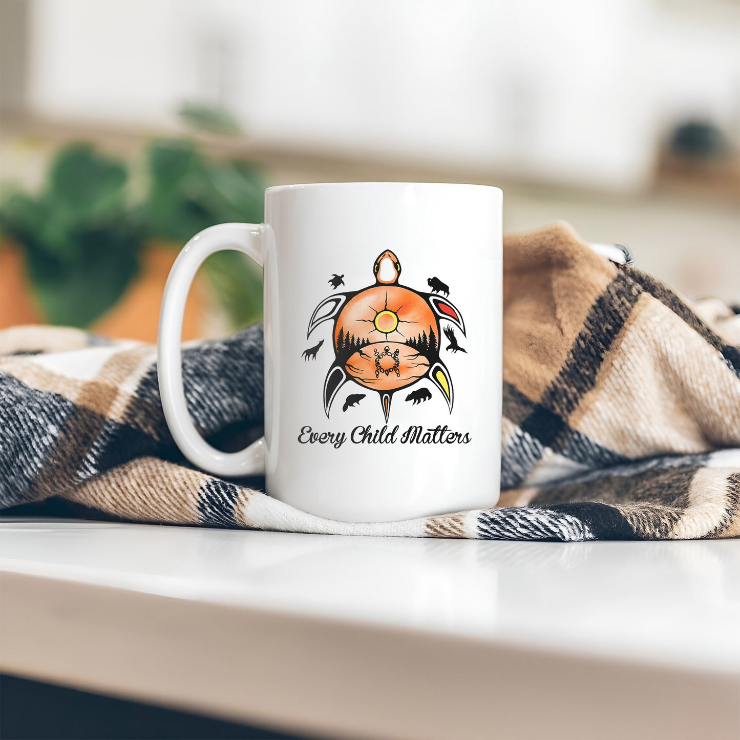 Every Child Matters Turtle For Orange Shirt Day Ceramic Coffee Mug