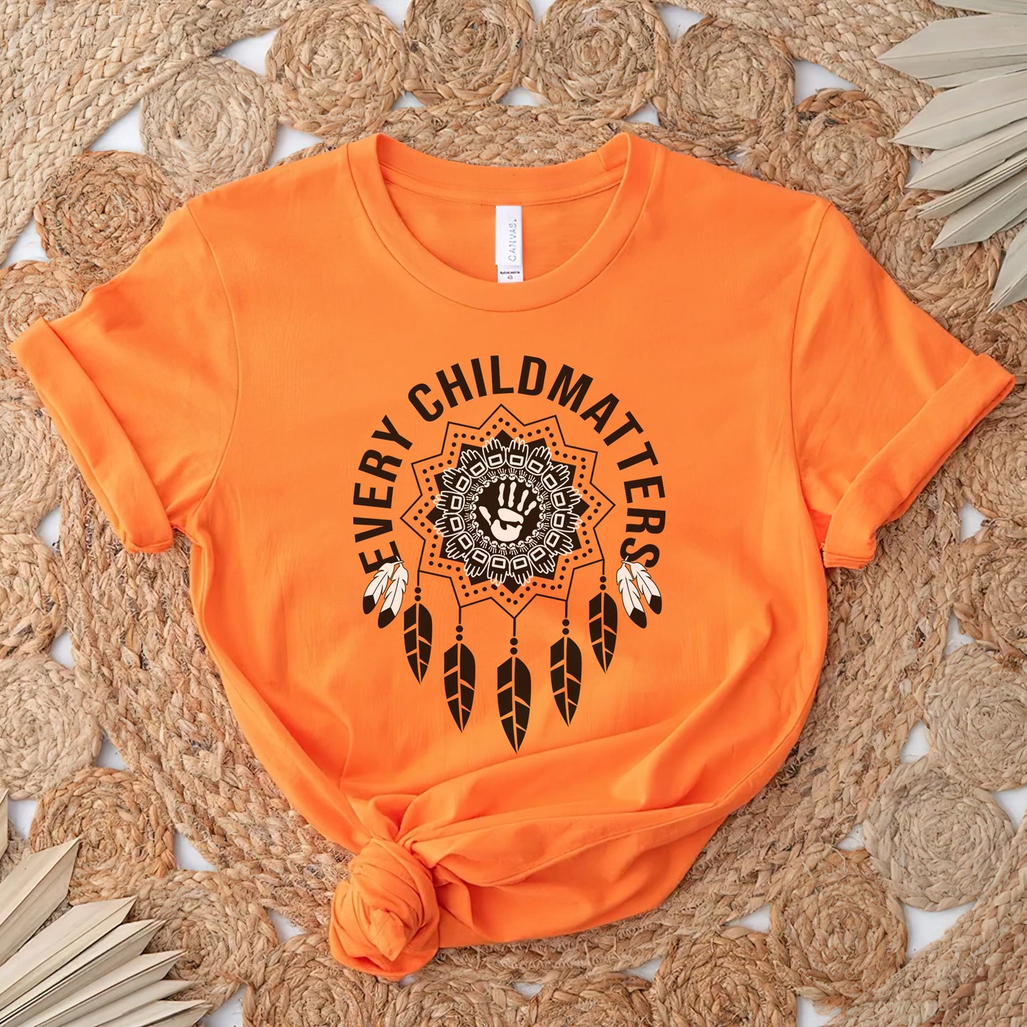 Dreamcatcher Handprint Every Child Matters For Orange Shirt Day Unisex T-Shirt/Hoodie/Sweatshirt 265