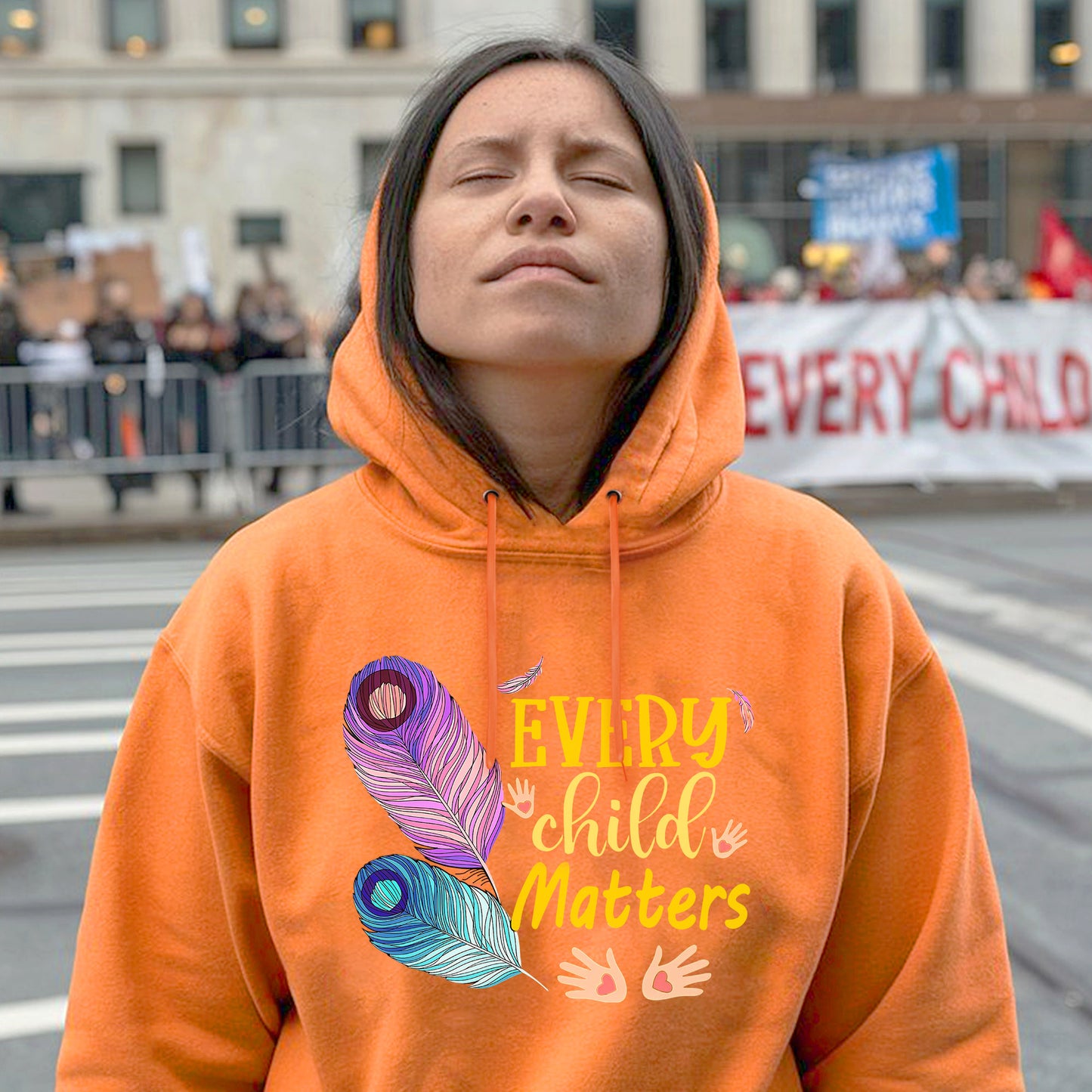 Feathers Of Hope Every Child Matters For Orange Shirt Day Unisex T-Shirt/Hoodie/Sweatshirt 267