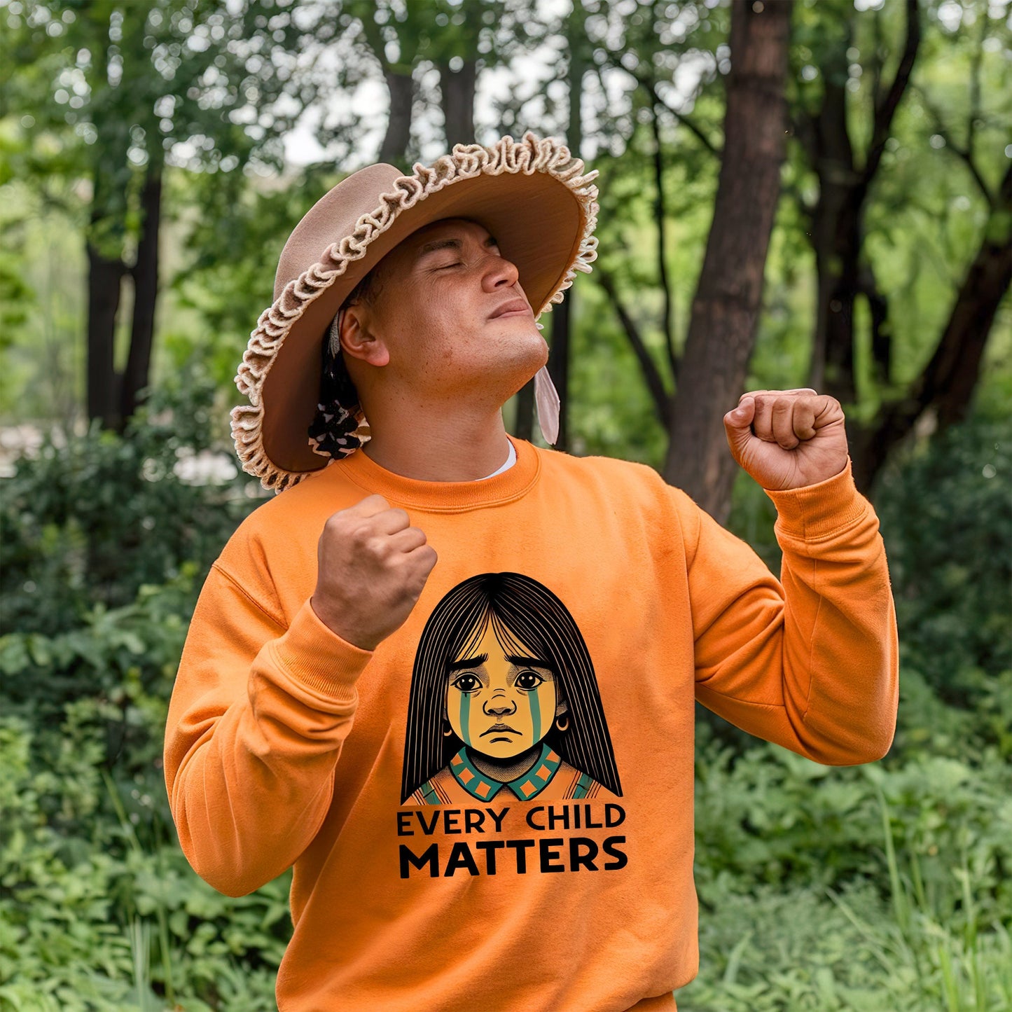 Every Child Matters Native Girl For Orange Shirt Day Unisex T-shirt/Hoodie/Sweatshirt 286