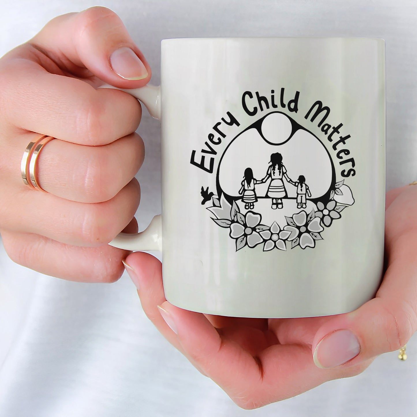 Every Child Matters Native Children For Orange Shirt Day Ceramic Coffee Mug