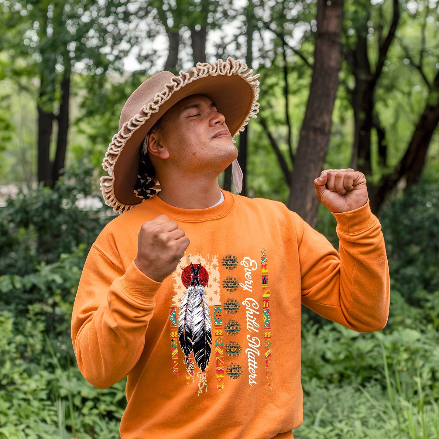 Every Child Matters Feathers For Orange Shirt Day Unisex T-shirt/Hoodie/Sweatshirt 289