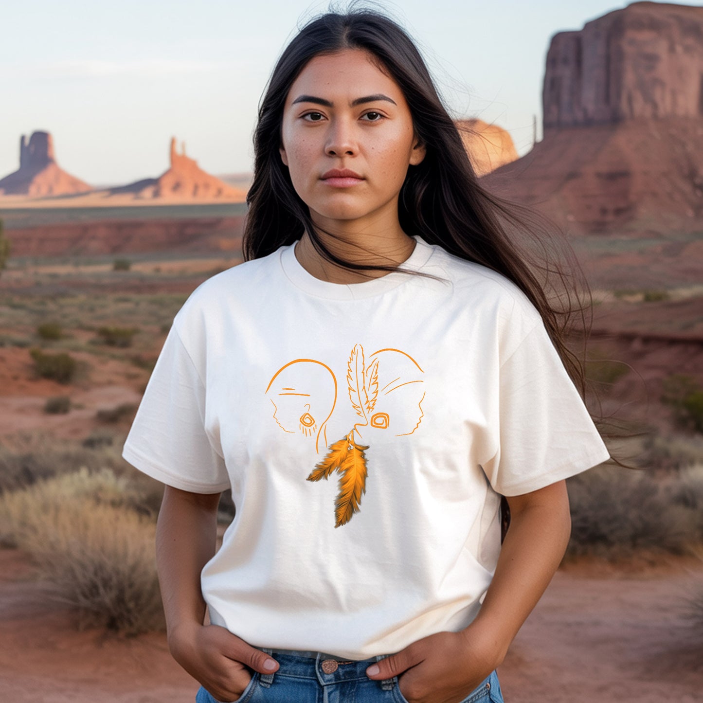 Every Child Matters Two Children For Orange Shirt Day Unisex T-Shirt/Hoodie/Sweatshirt 292
