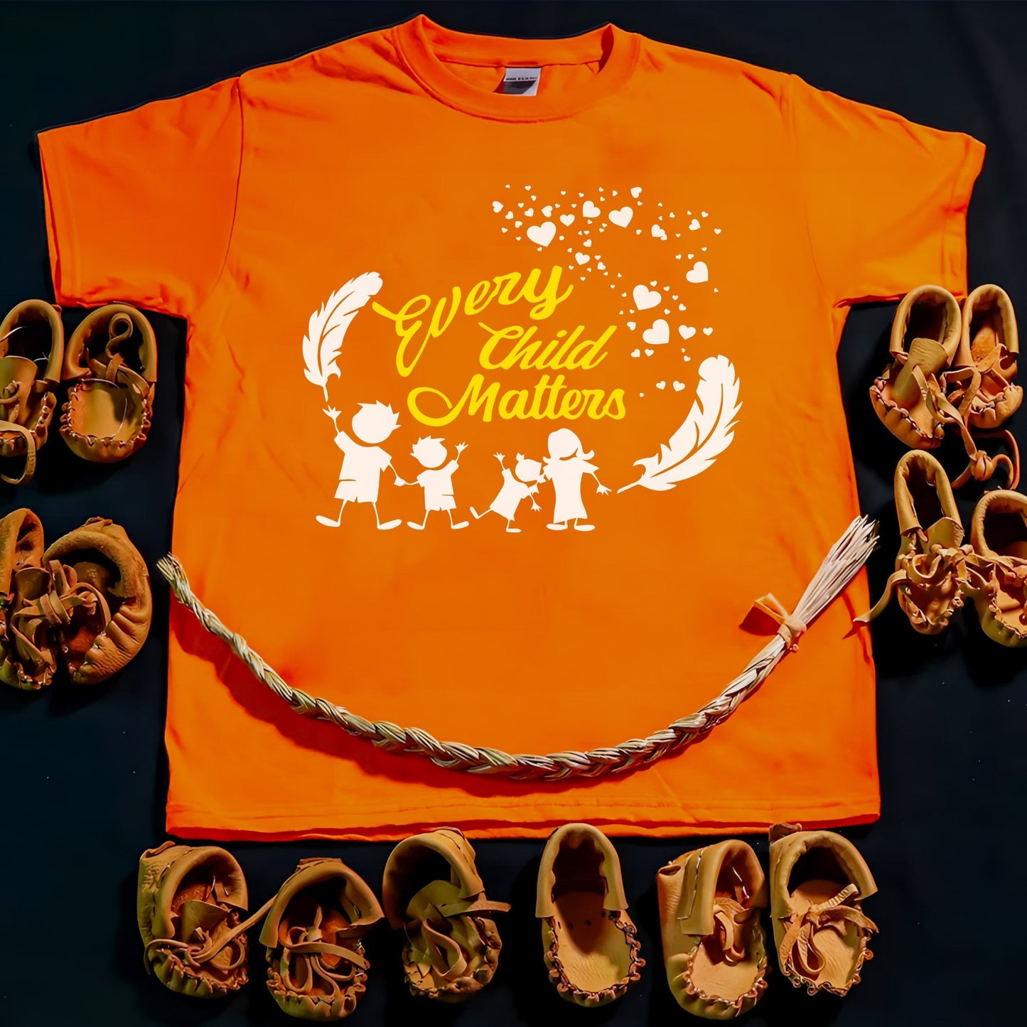 Every Child Matters Children Together Feather Unisex T-Shirt/Hoodie/Sweatshirt 069