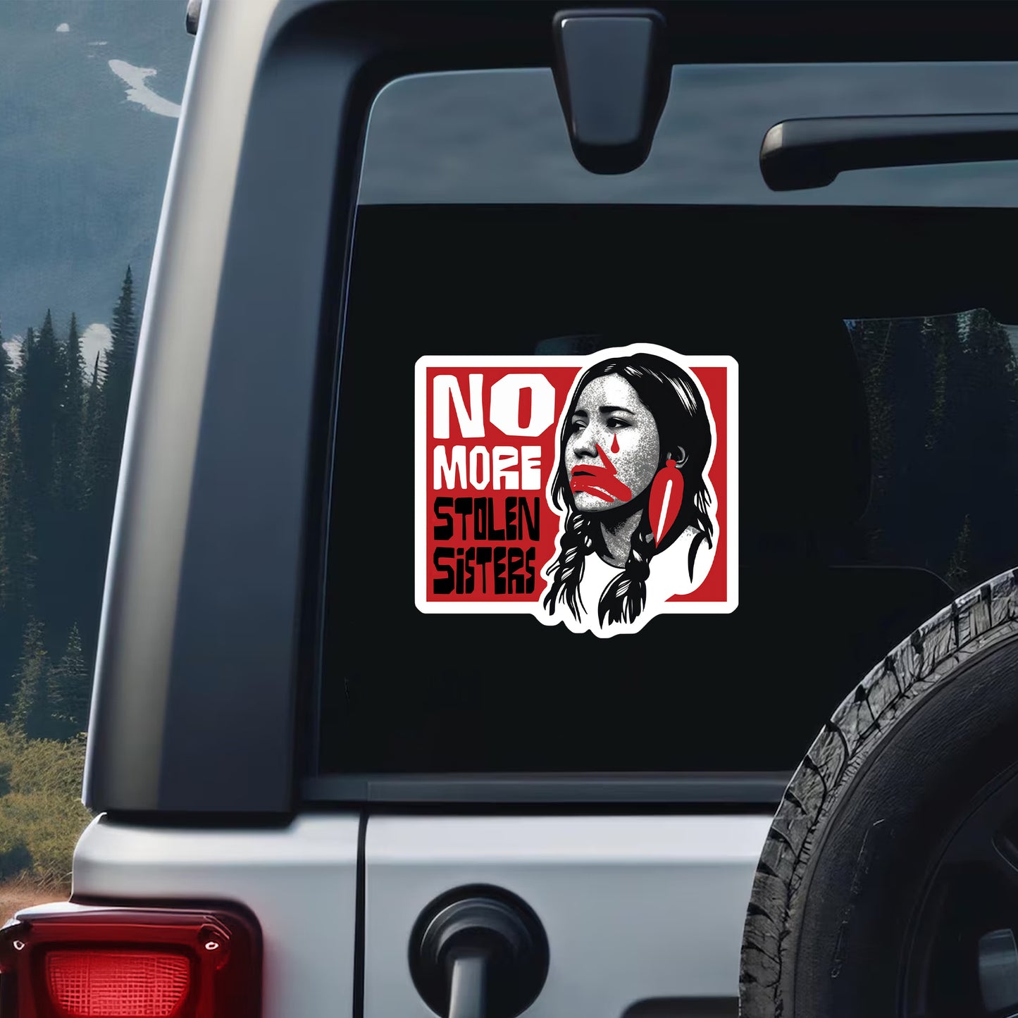 Red Hand and Voices - No More Stolen Sisters Decal