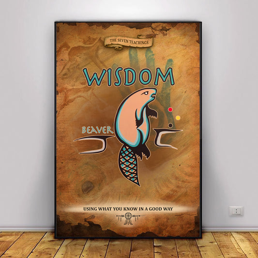 The Seven Sacred Laws - Wisdom Native American Poster/Canvas