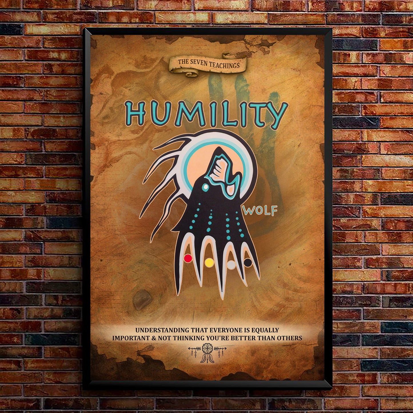 The Seven Sacred Laws - Humility Native American Poster/Canvas