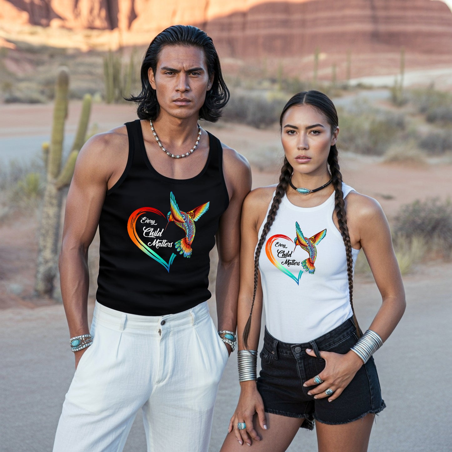 Every Child Matters Hummingbird Native Freedom Native American Unisex Tank Top