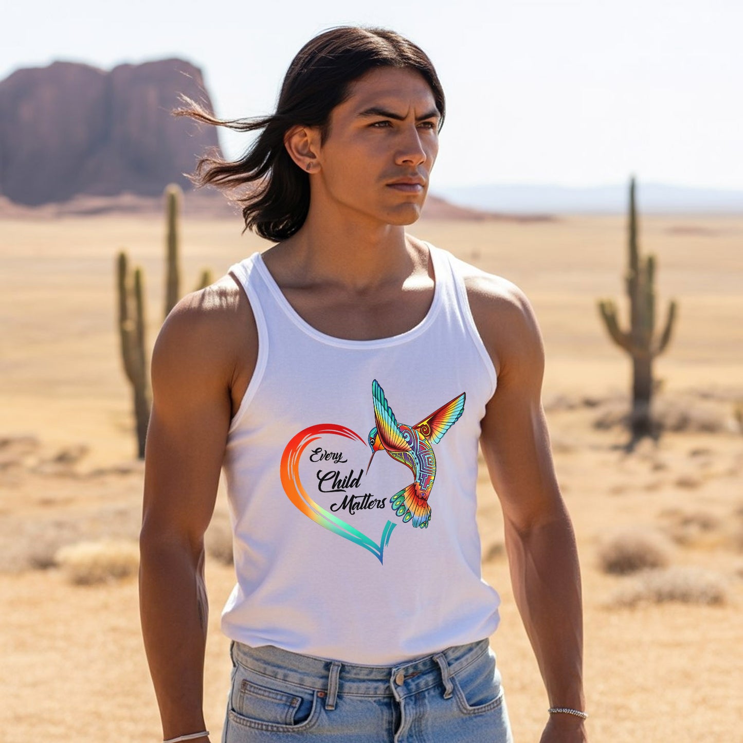 Every Child Matters Hummingbird Native Freedom Native American Unisex Tank Top