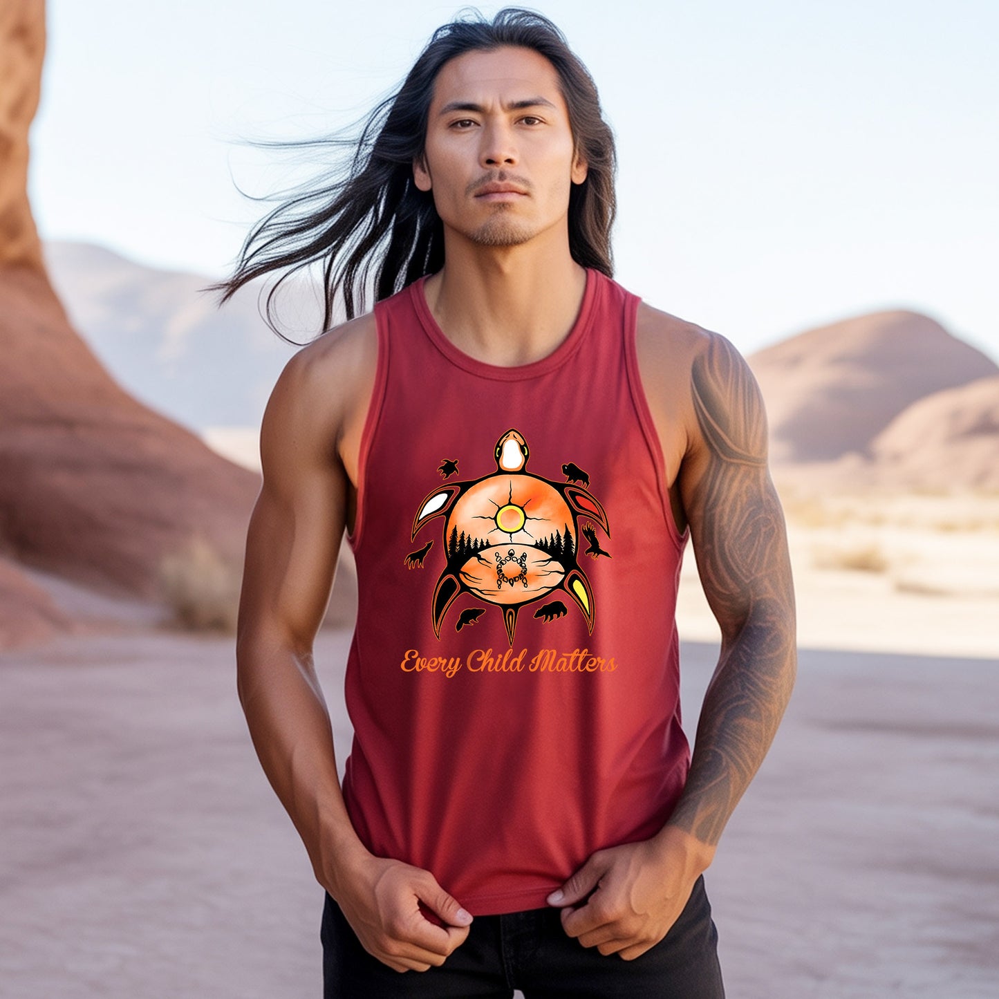 Every Child Matters Turtle For Orange Shirt Day Unisex Tank Top