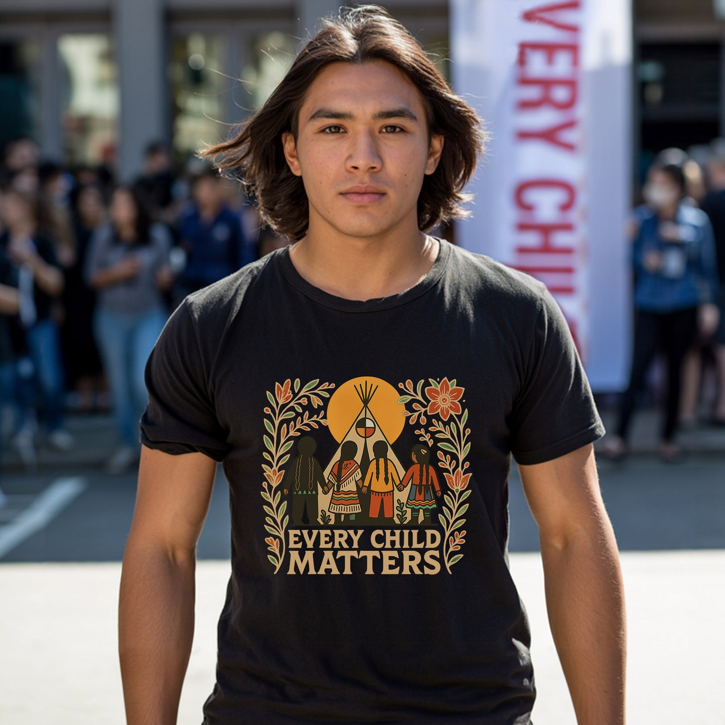 Every Child Matters - Teepee & Children Orange Shirt Day Unisex T-Shirt/Hoodie/Sweatshirt